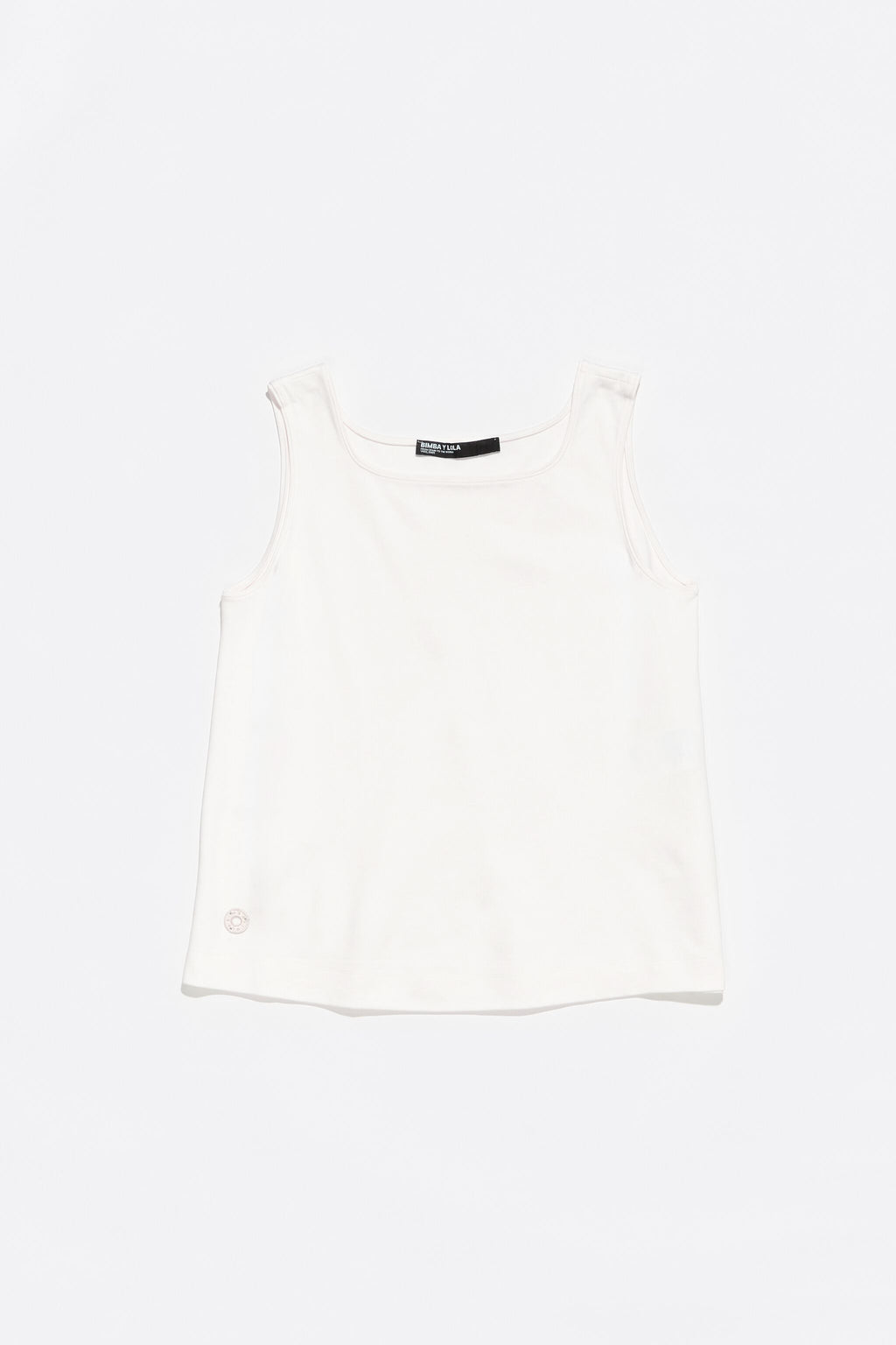 Ivory ponte di roma sleeveless T-shirt