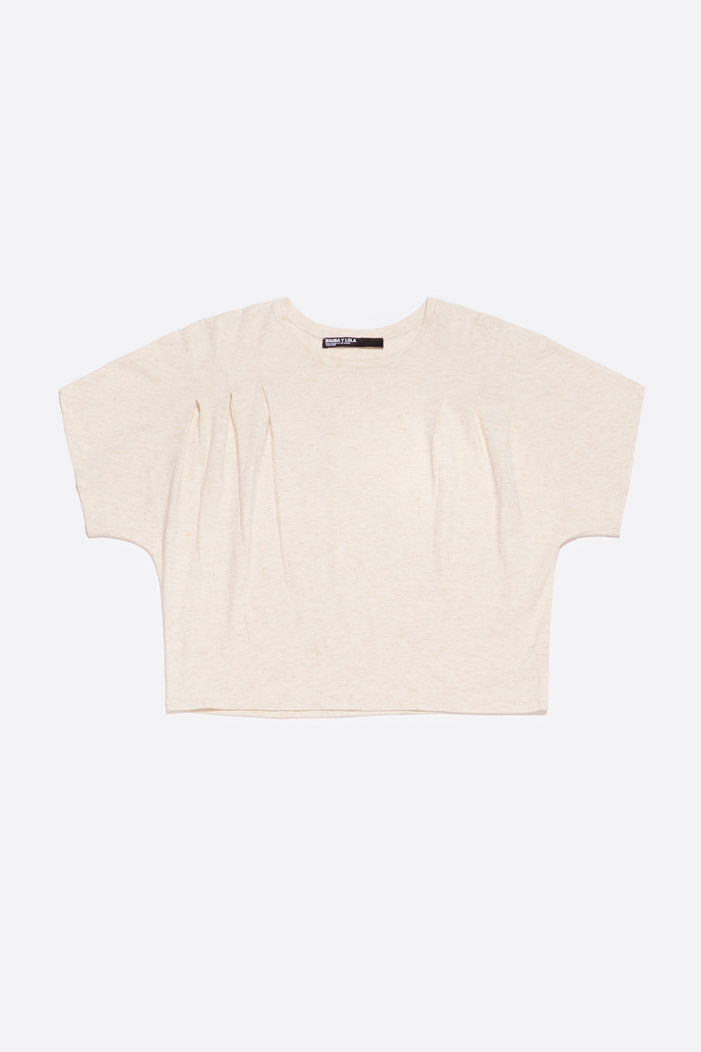 Ivory fluid boxy T-shirt