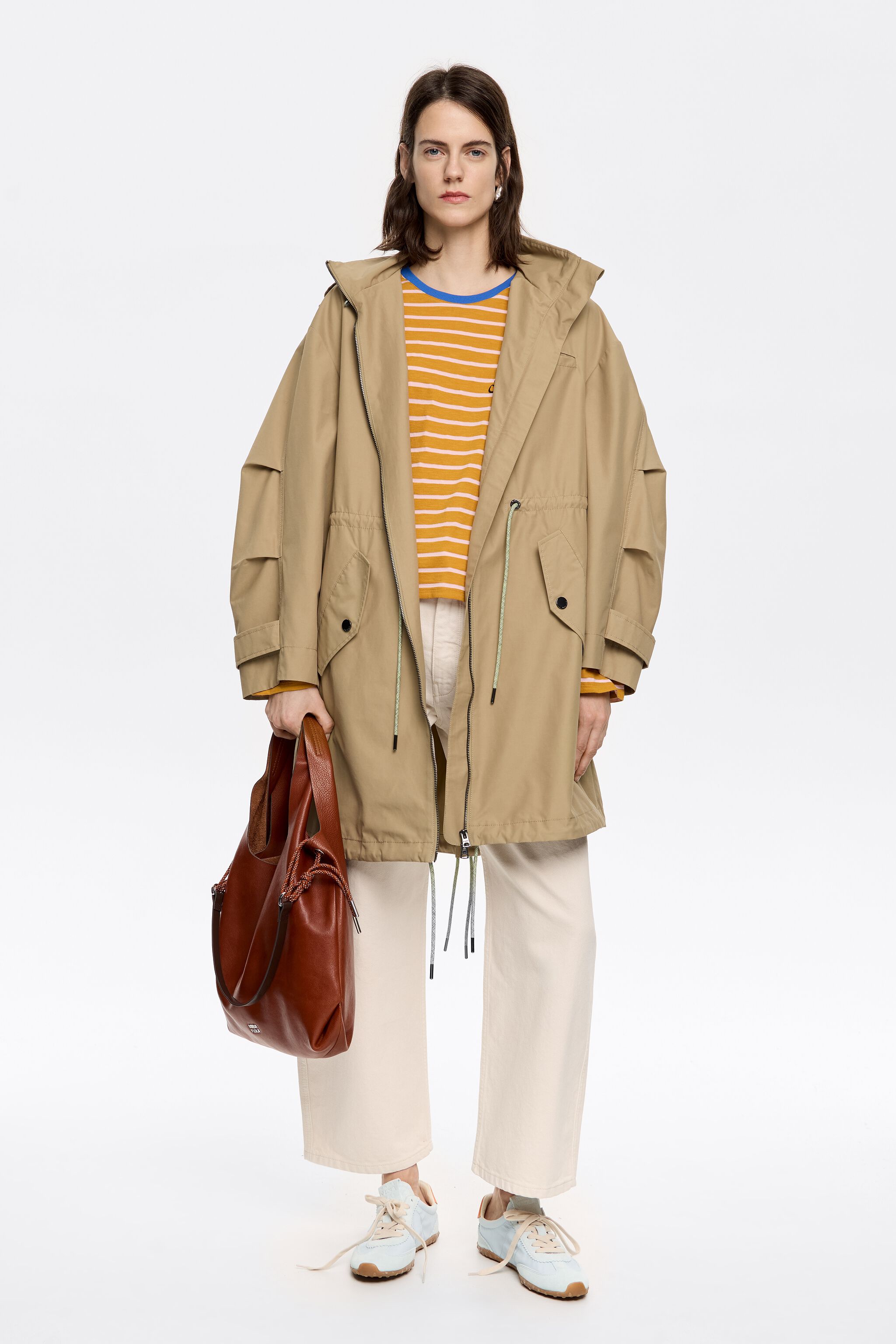 Caramel striped T-shirt