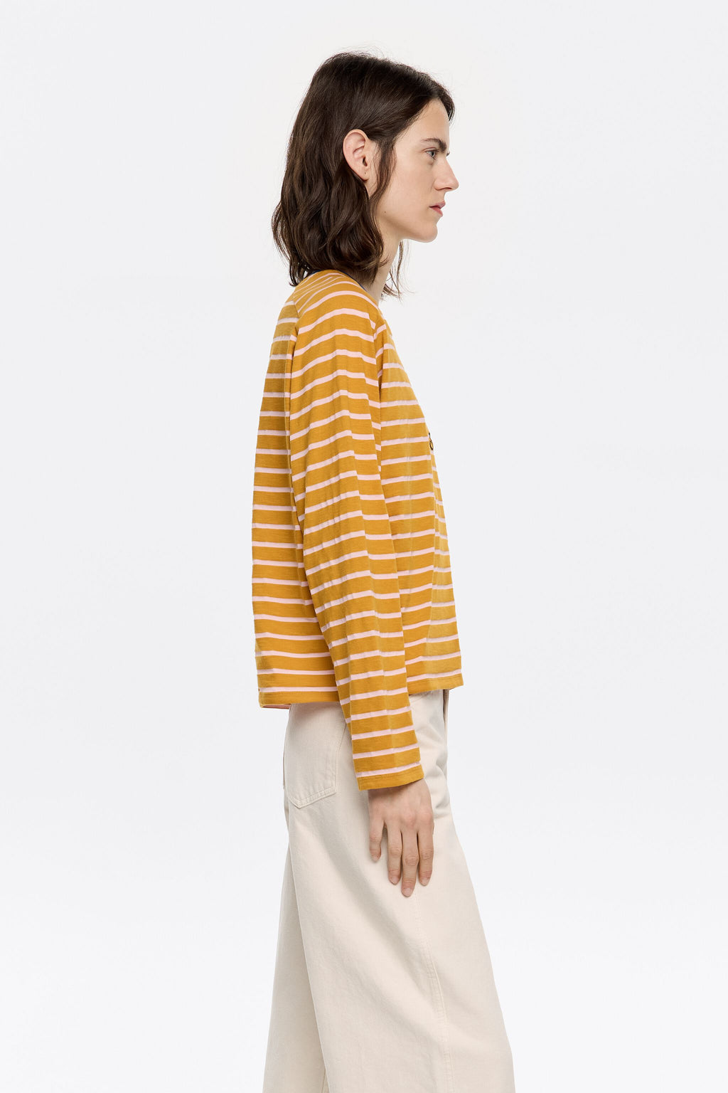 Caramel striped T-shirt