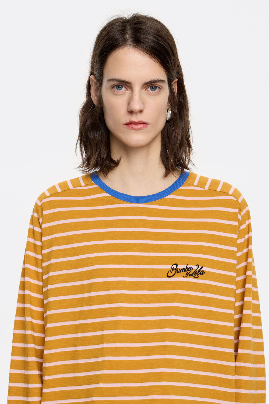 Caramel striped T-shirt