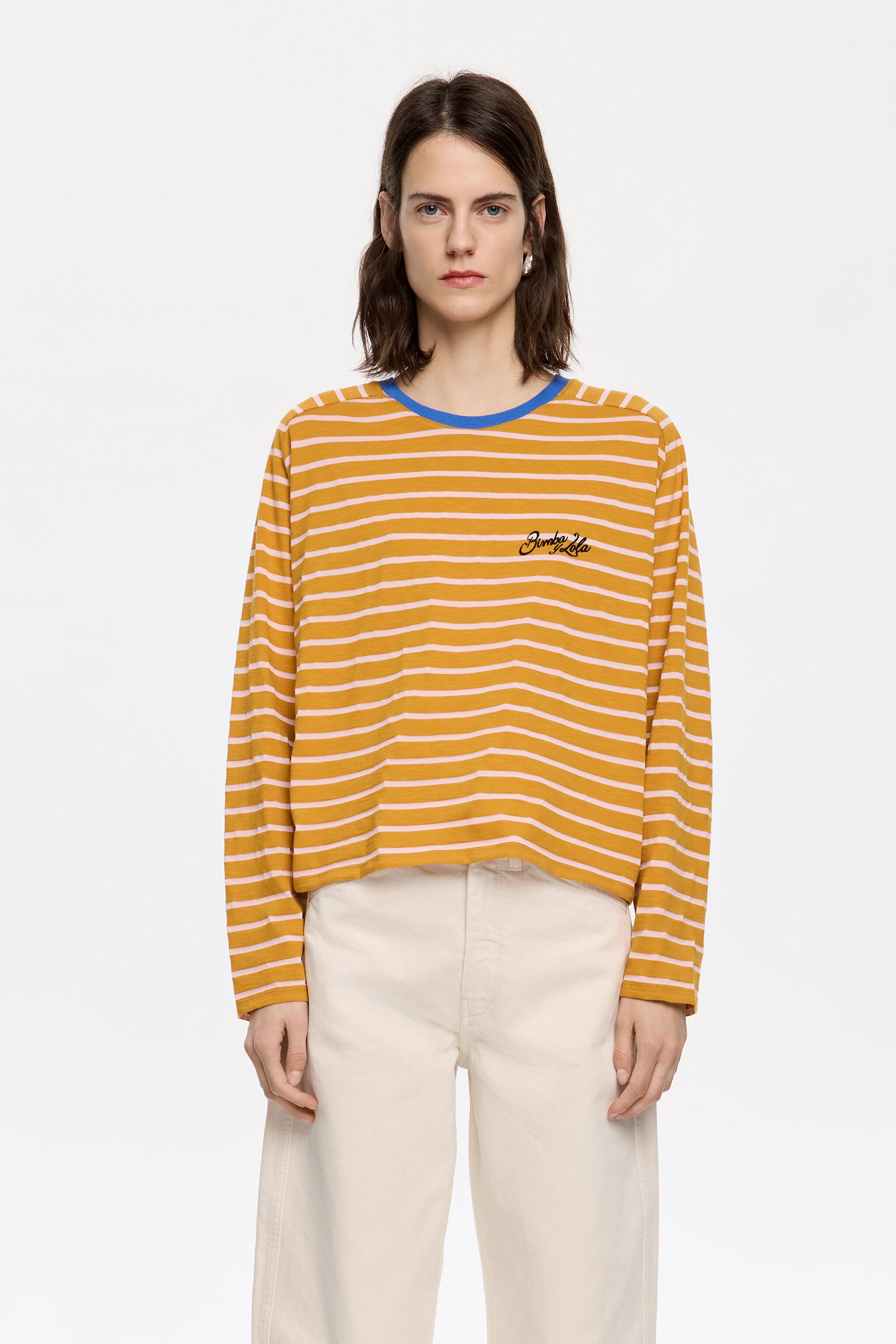Caramel striped T-shirt
