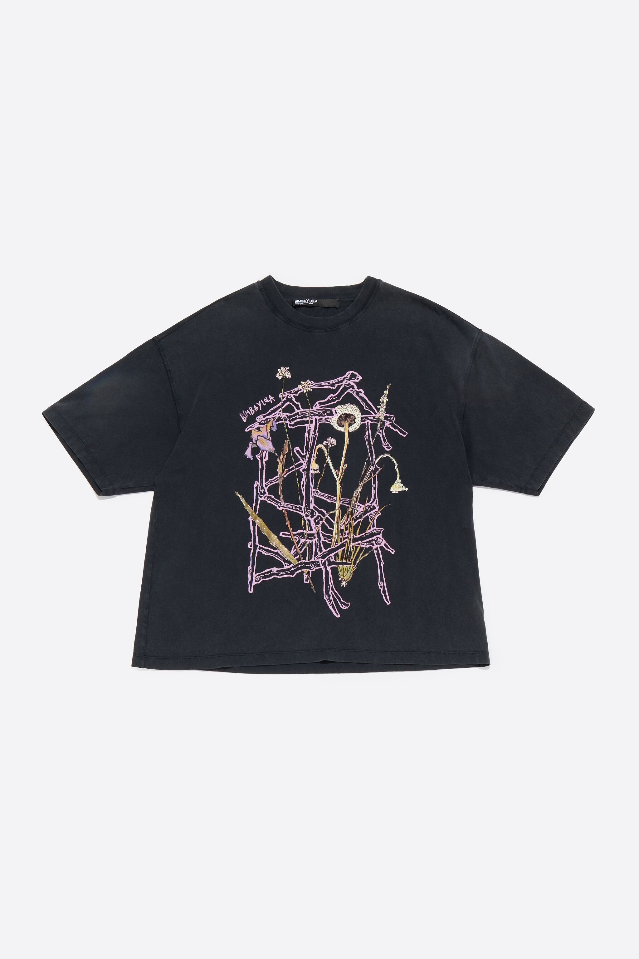 Oversize black logo T-shirt