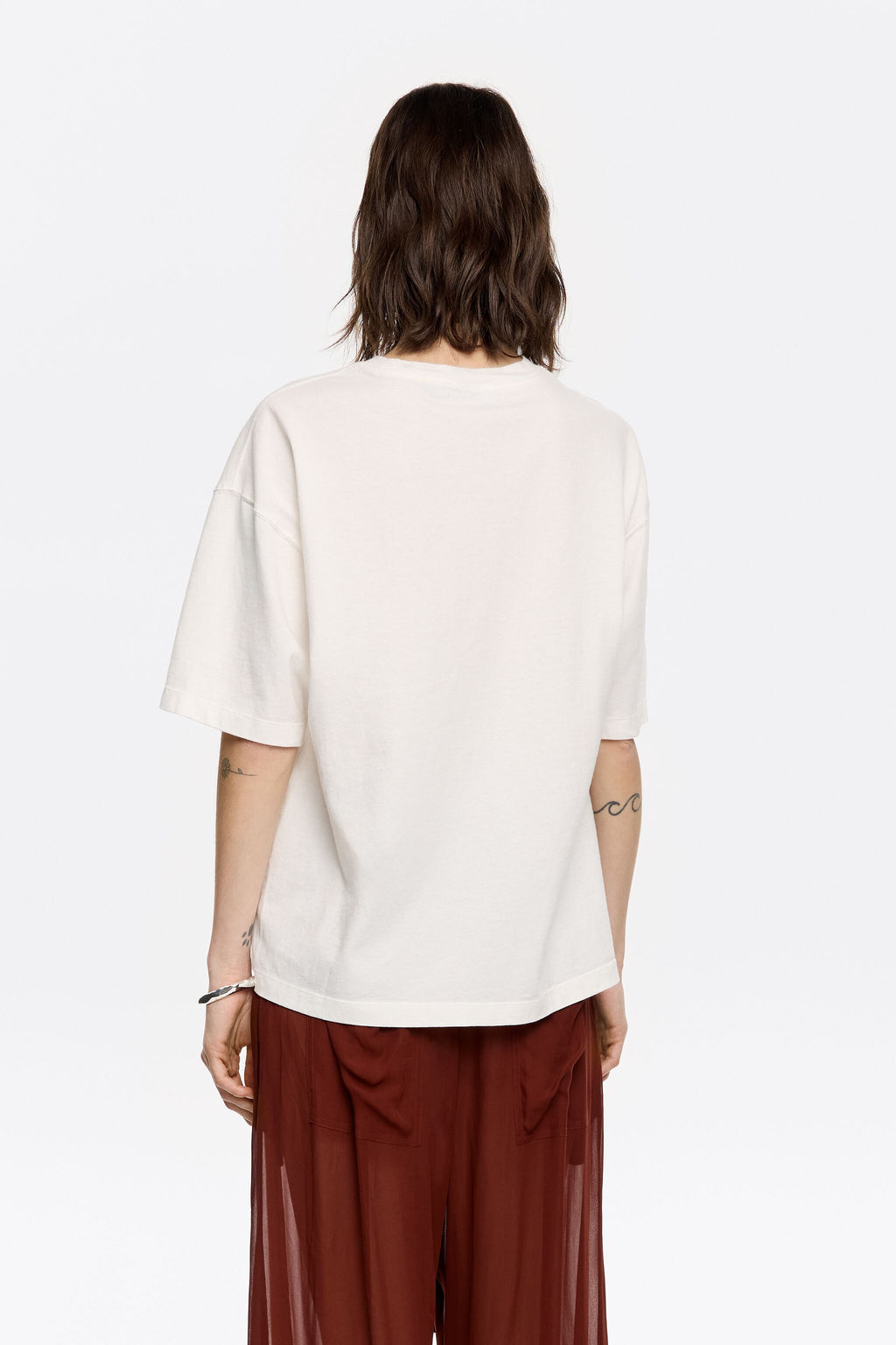 White oversize logo T-shirt