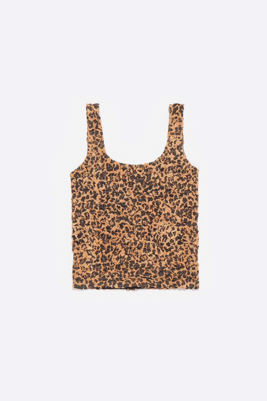 Beige Leopard ruched T-shirt