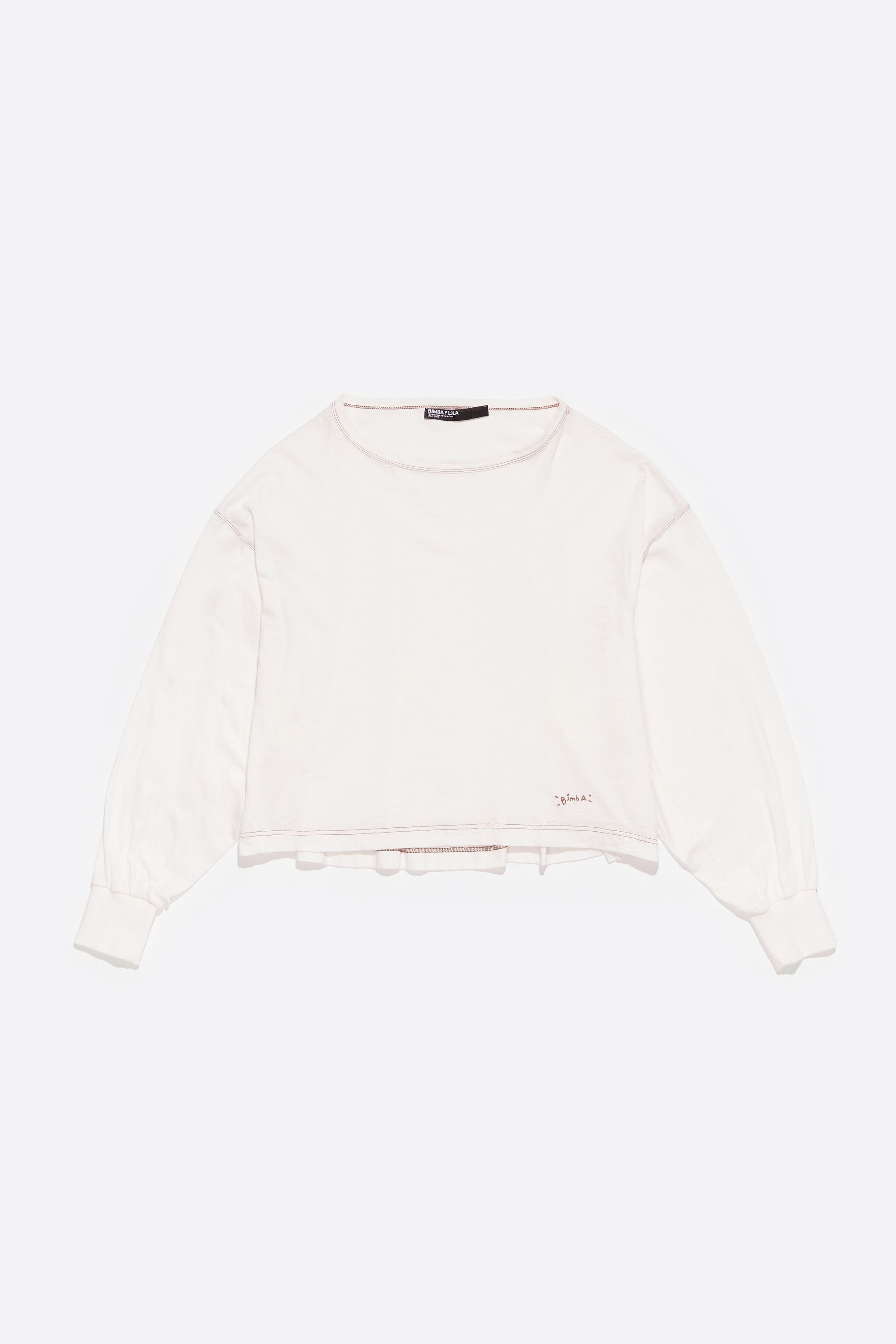 Ivory cotton T-shirt