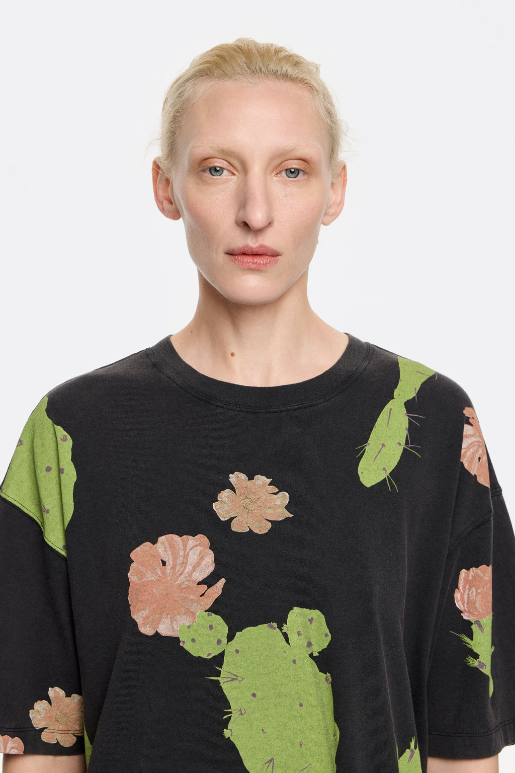 Oversize black Cactus T-shirt