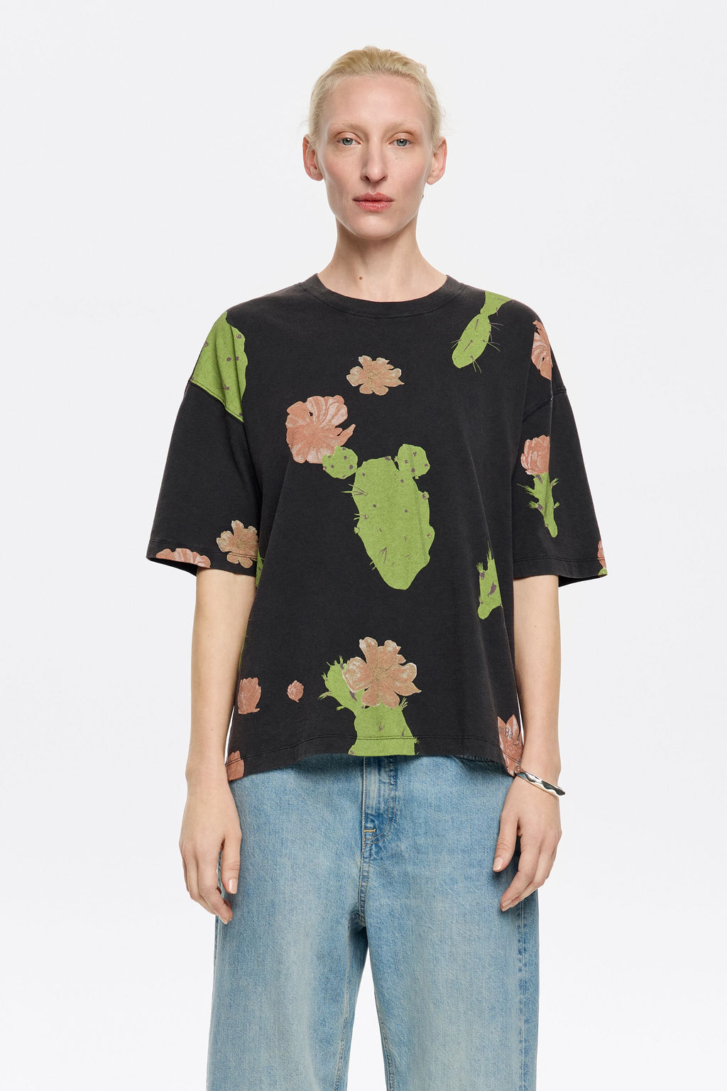 Oversize black Cactus T-shirt