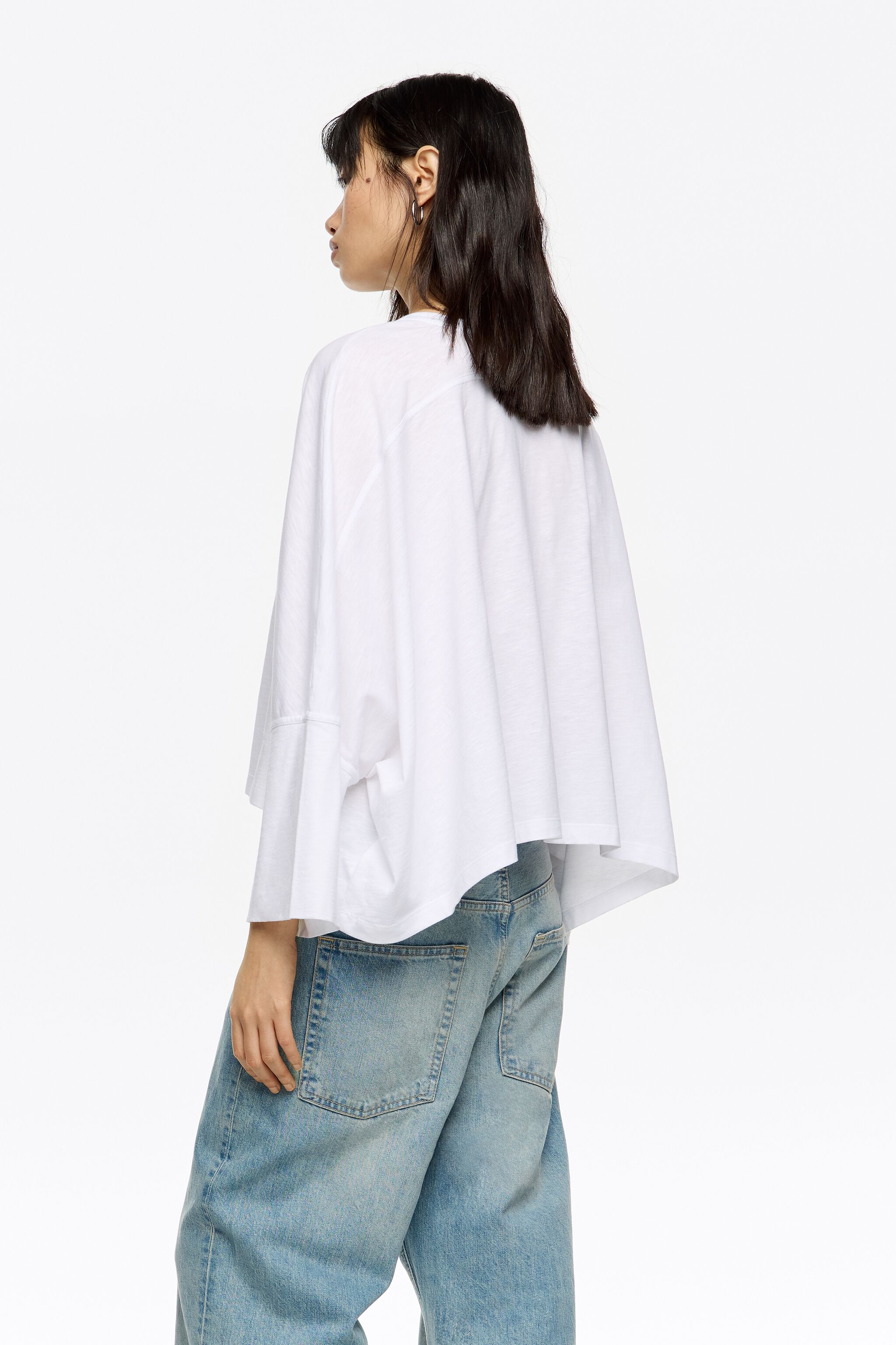 Oversize white cotton shirt