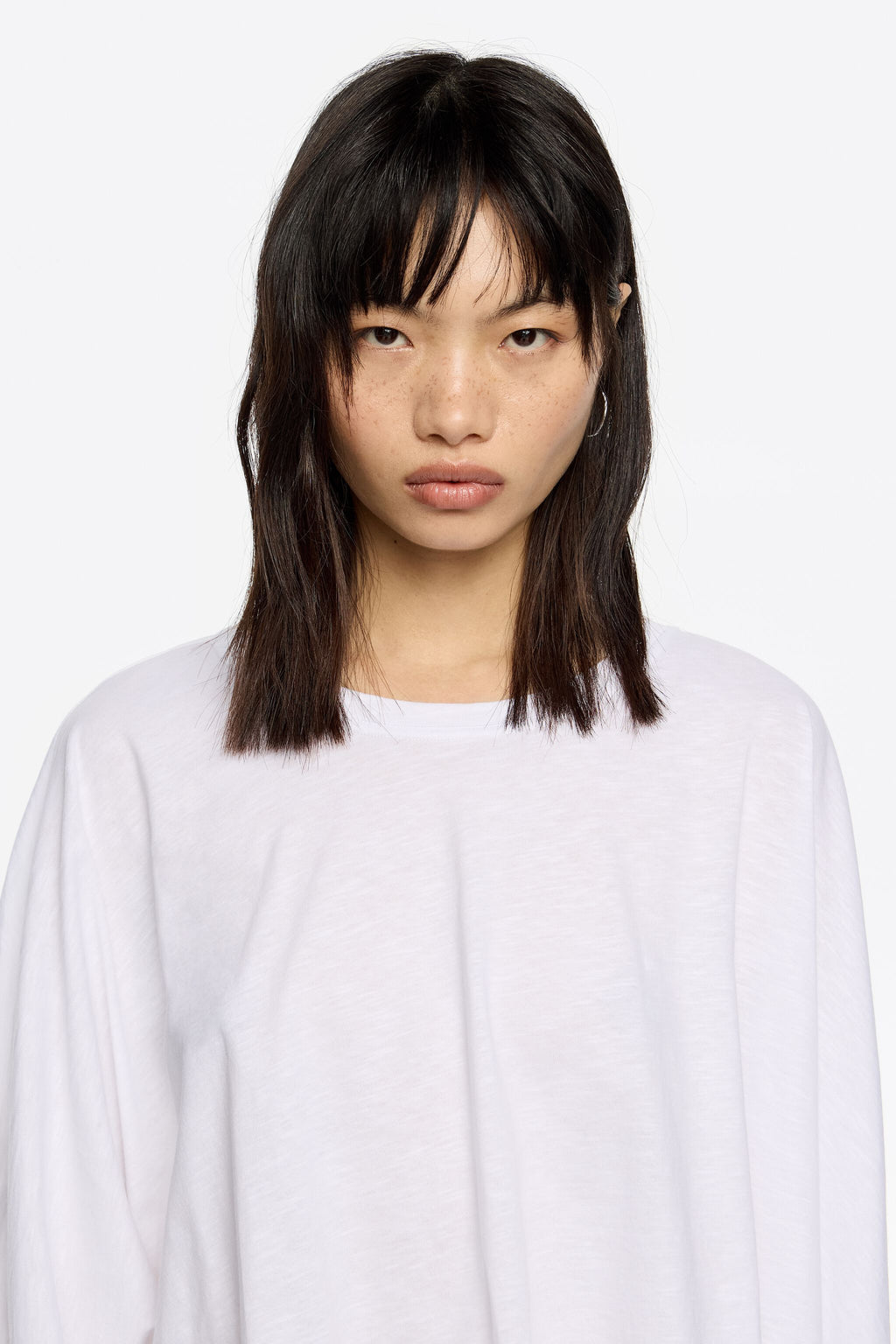 Oversize white cotton shirt