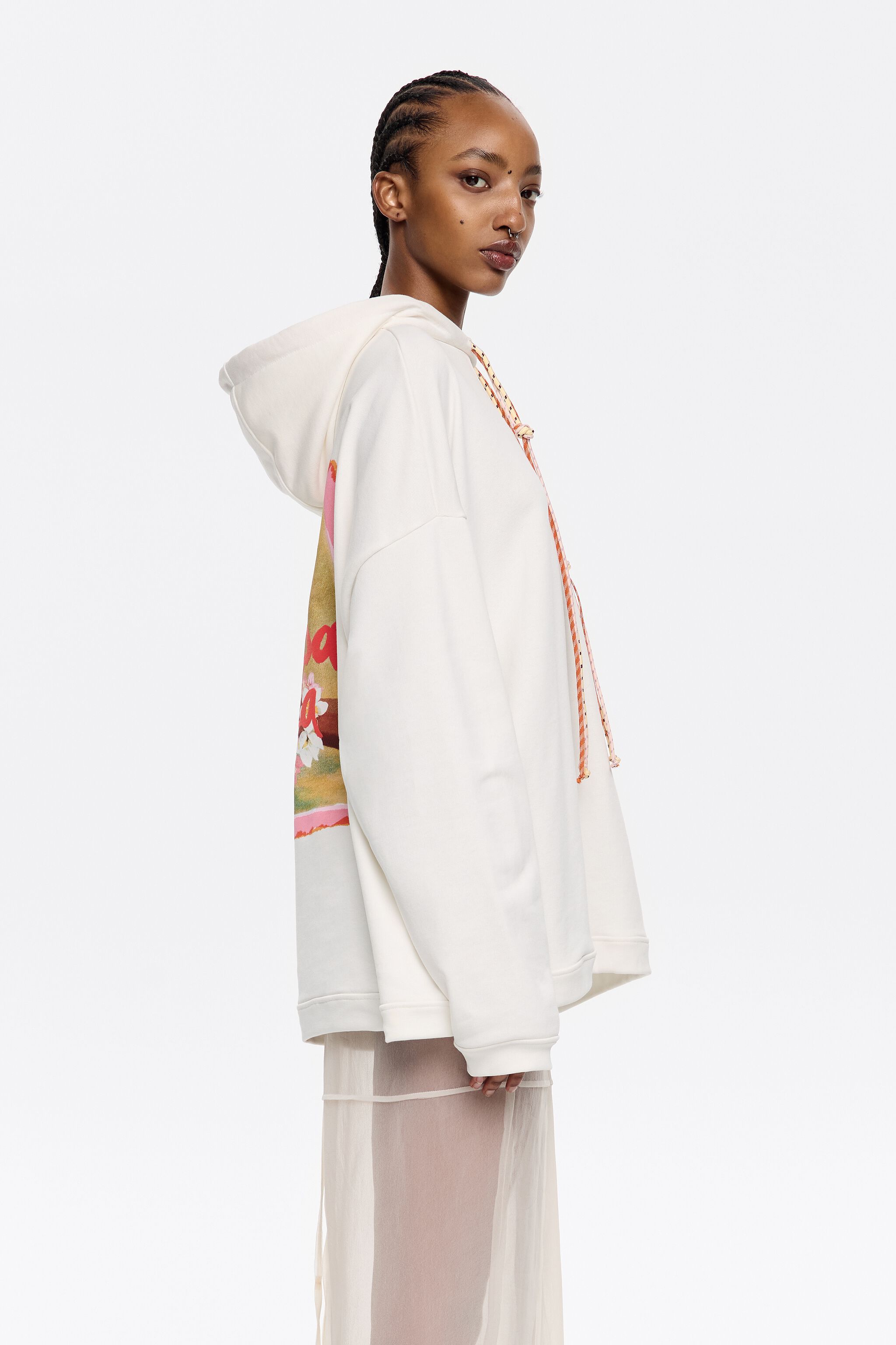 White logo sweatshirt