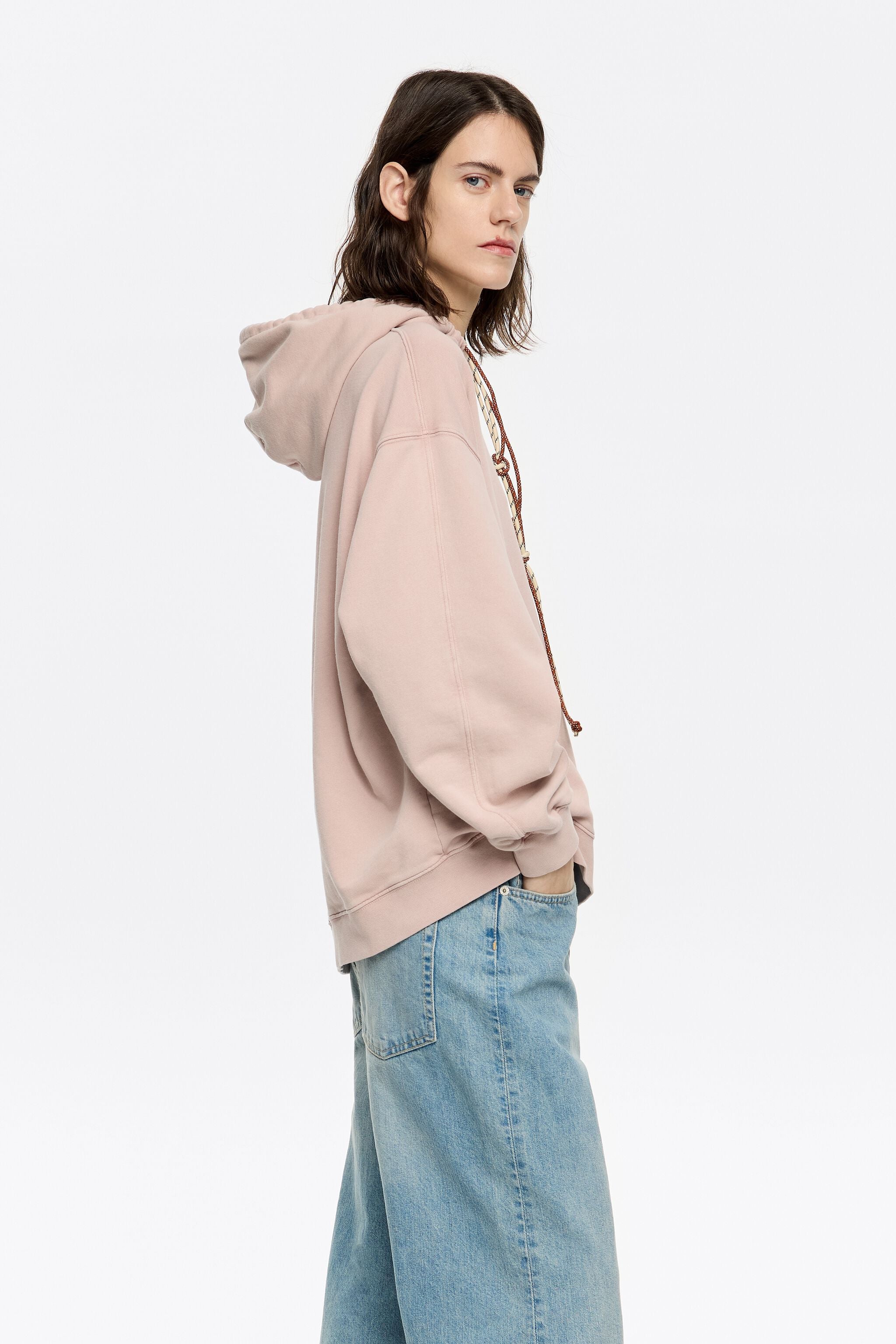 Powder pink logo sweatshirt
