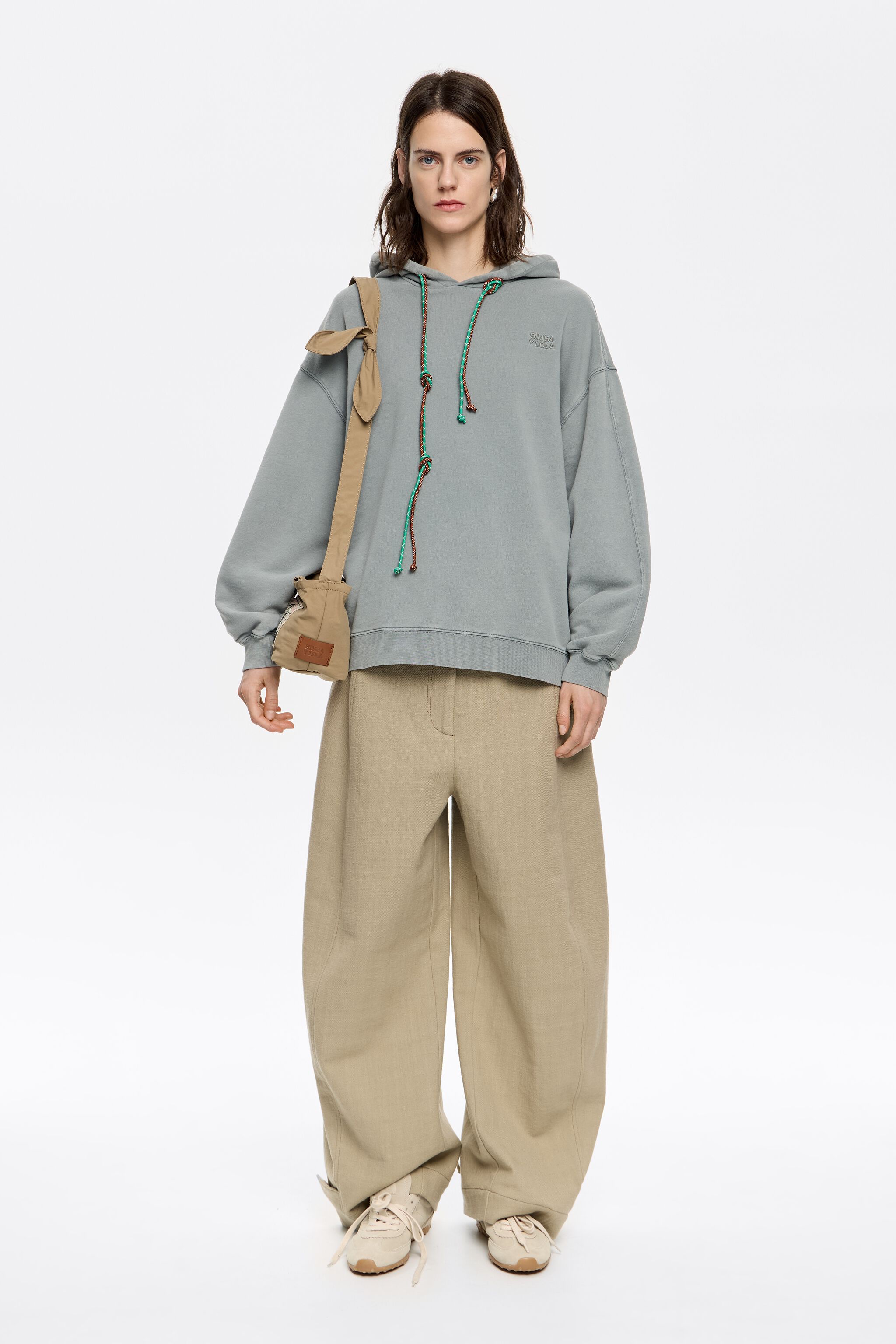 Powder green logo sweatshirt