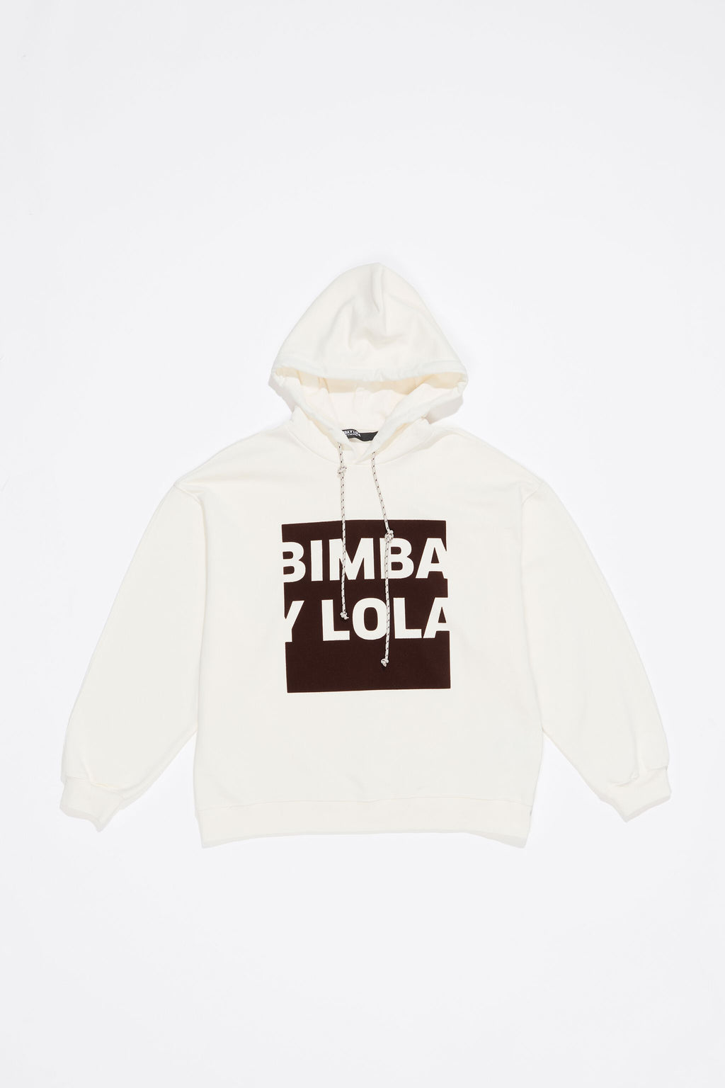 White oversize logo sweatshirt