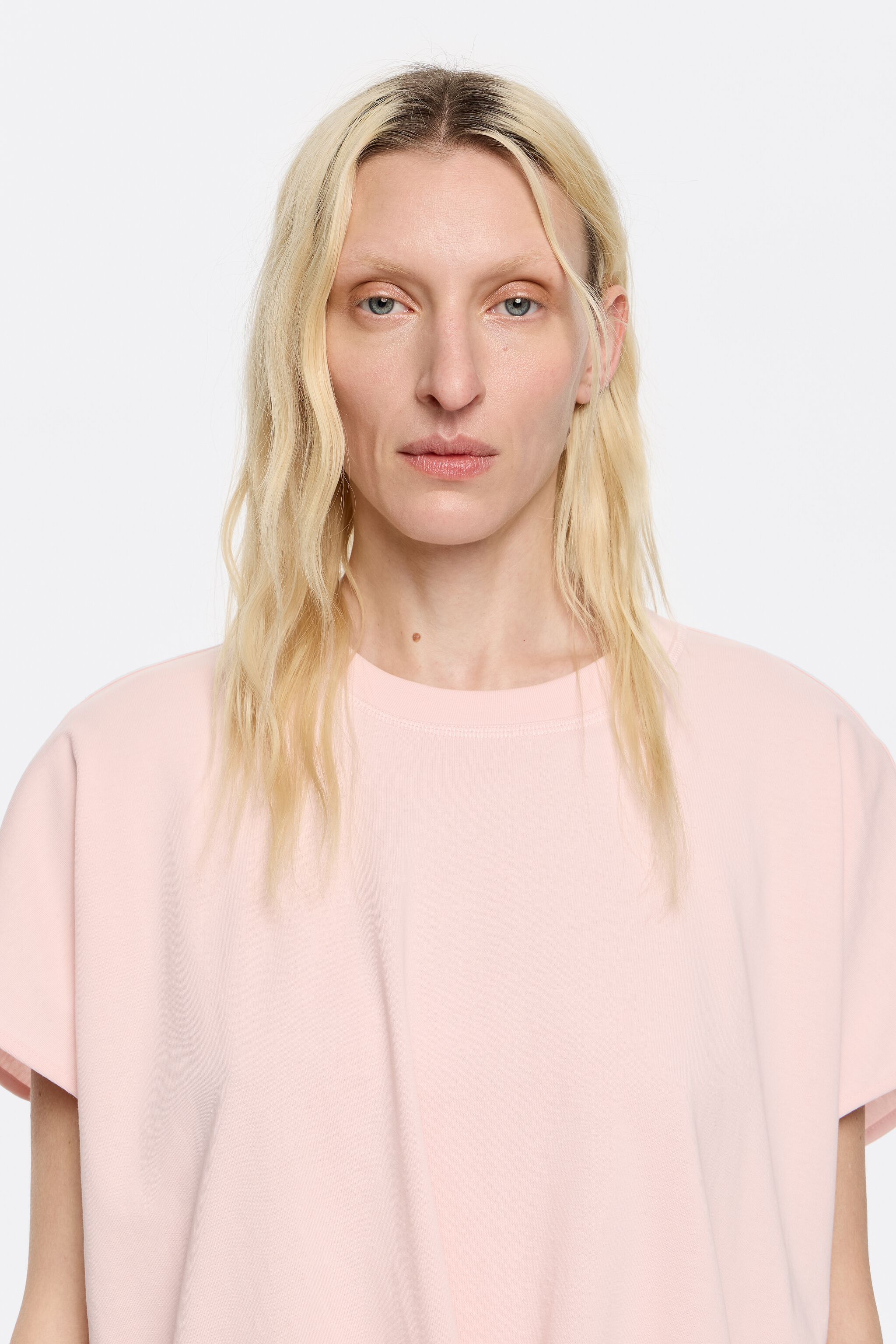 Pink and red sweatshirt dress