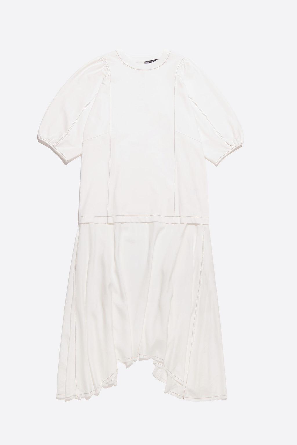 White flared A-line dress