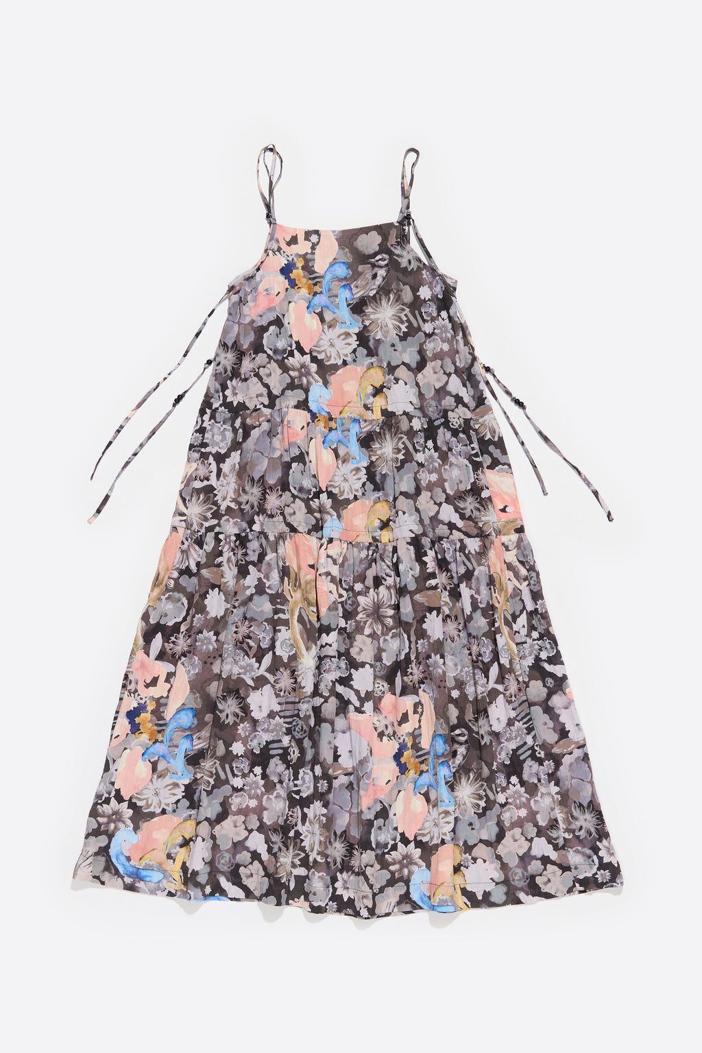 Khaki Gazania A-line dress