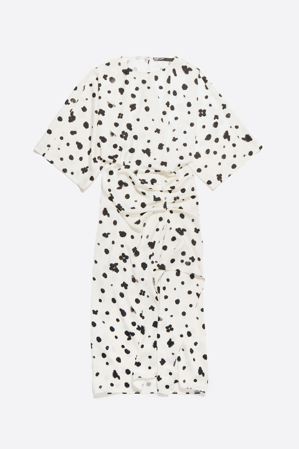 Ivory Graindots satin dress