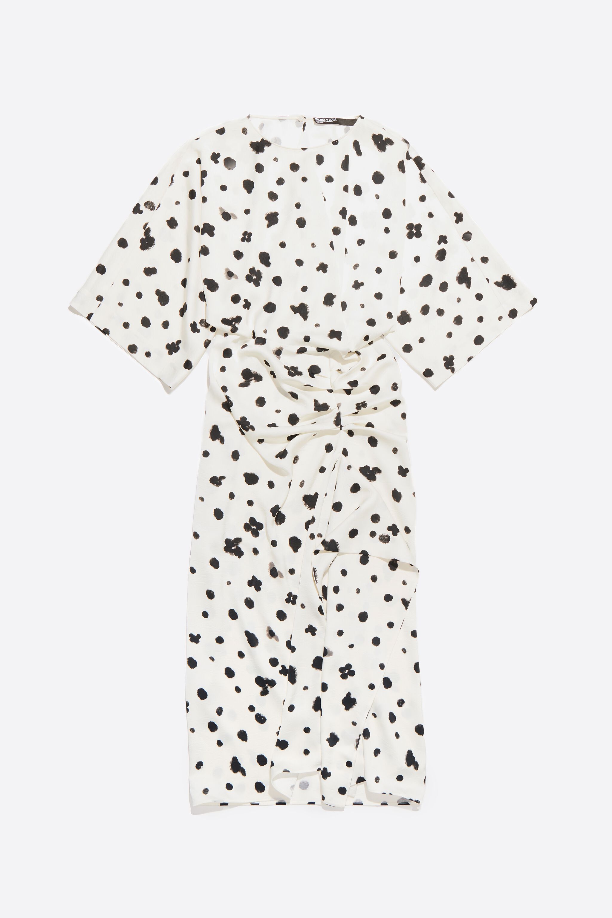 Ivory Graindots satin dress