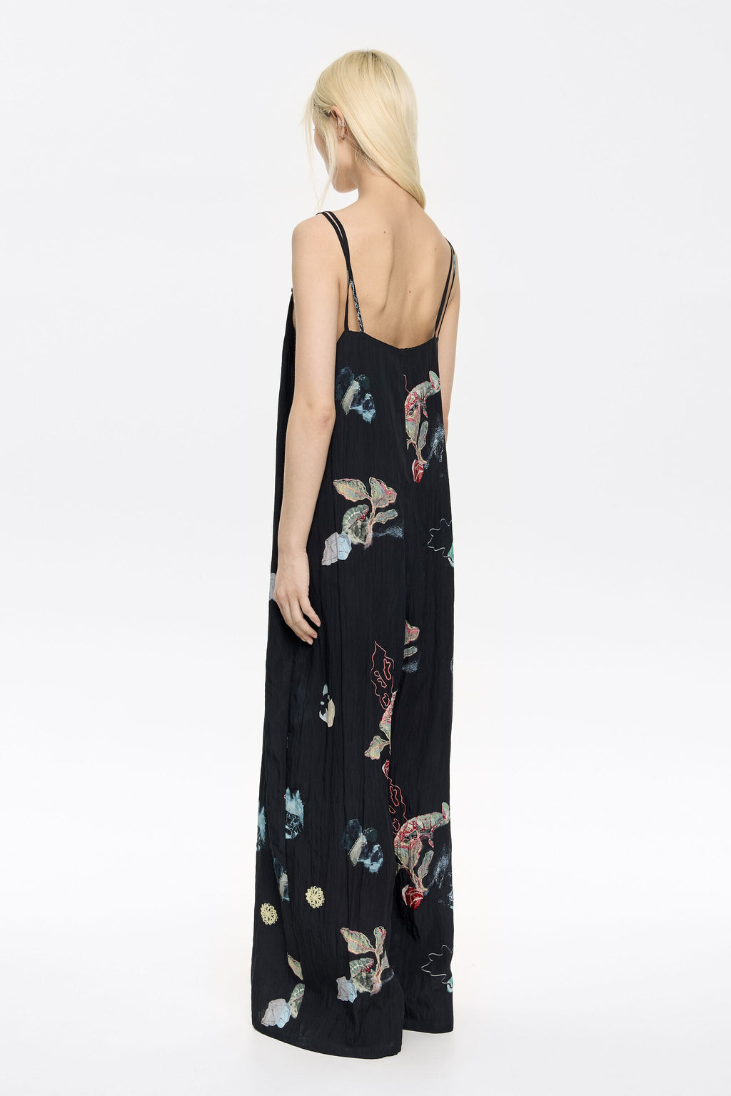 Anthracite Chameleon strappy jumpsuit