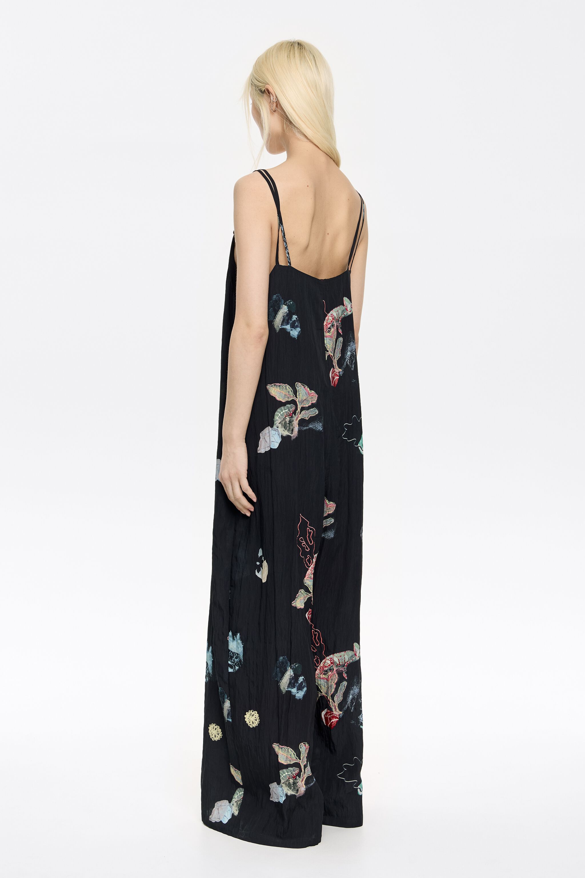 Anthracite Chameleon strappy jumpsuit