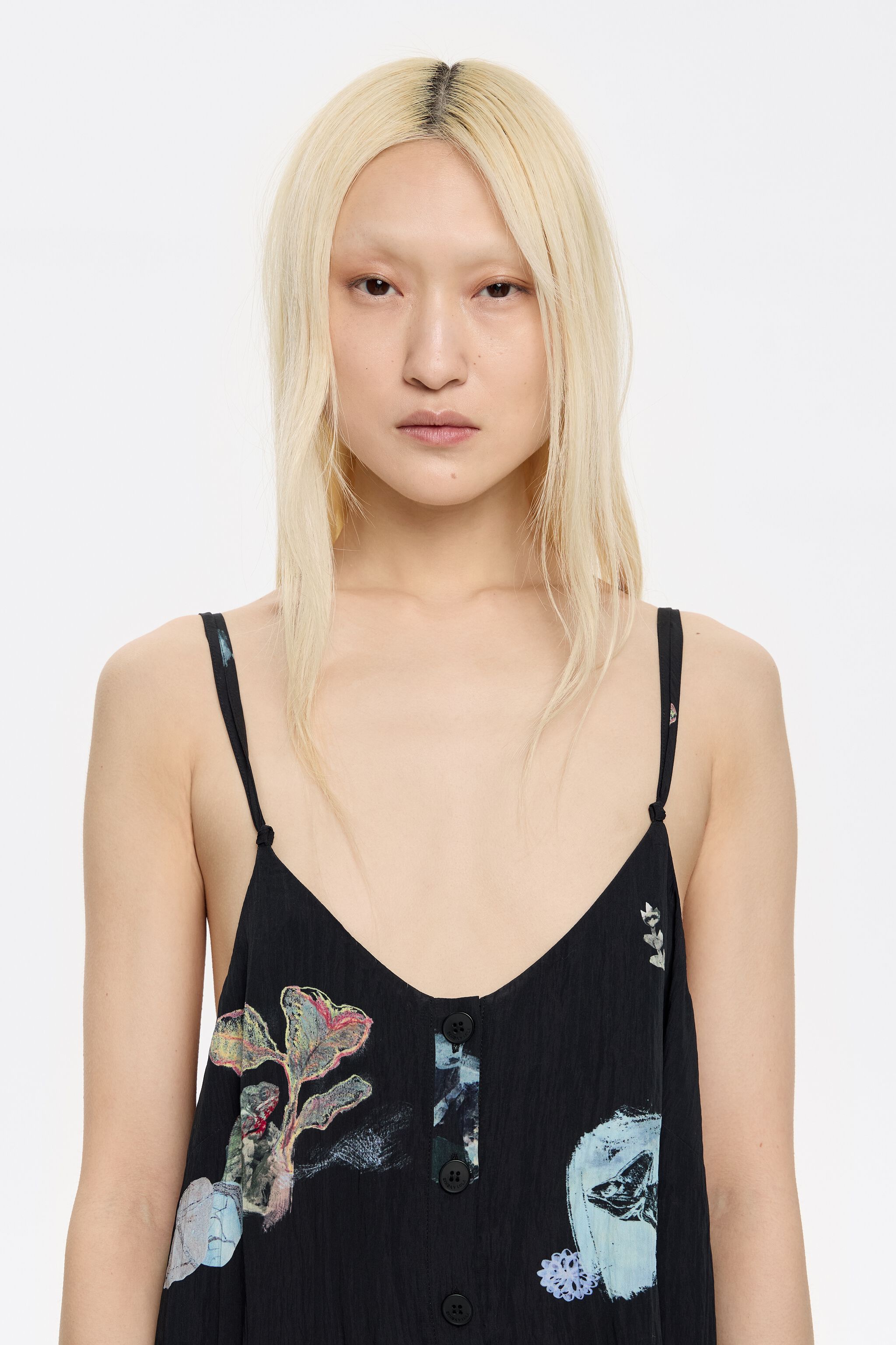 Anthracite Chameleon strappy jumpsuit