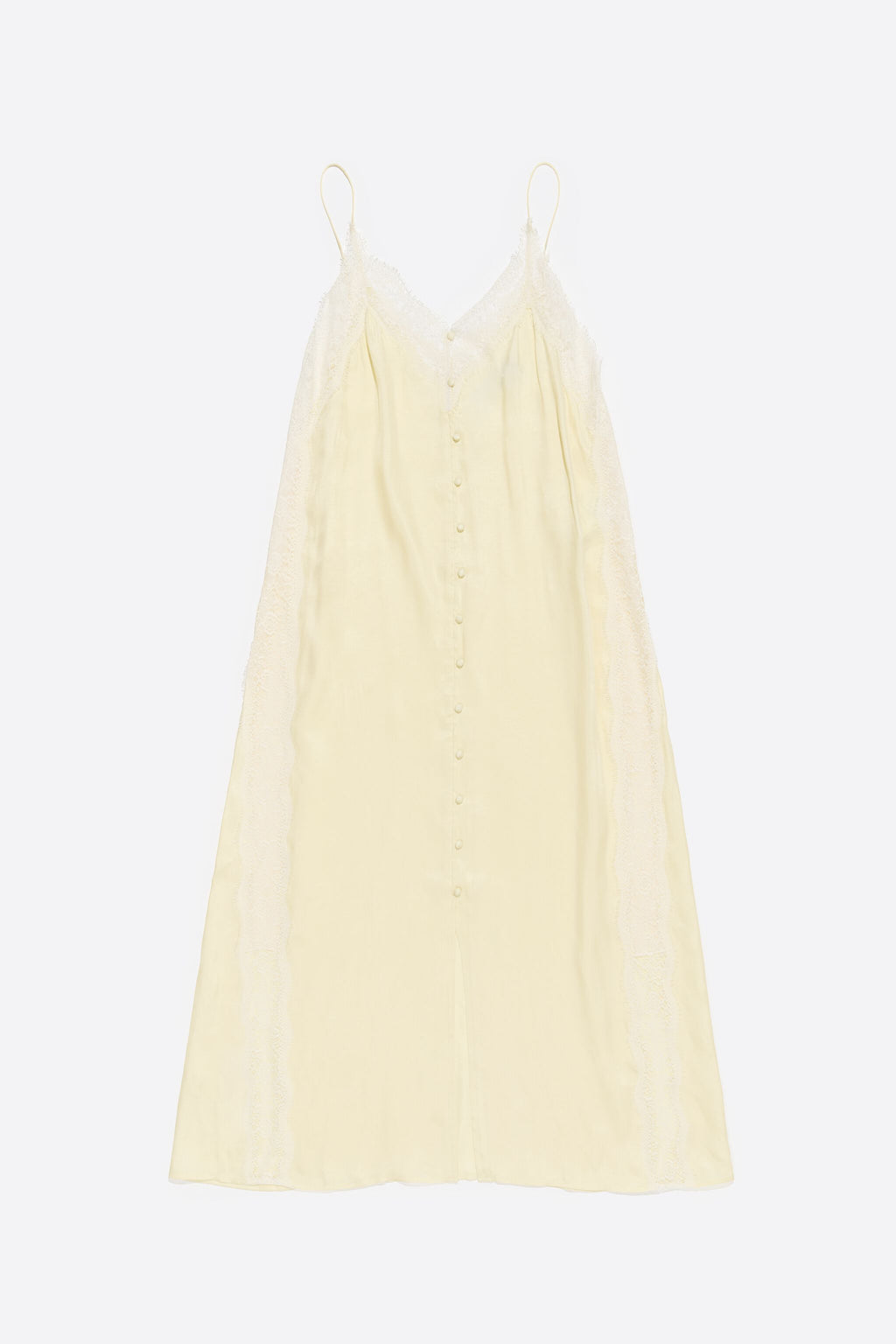 Light yellow lace strappy dress