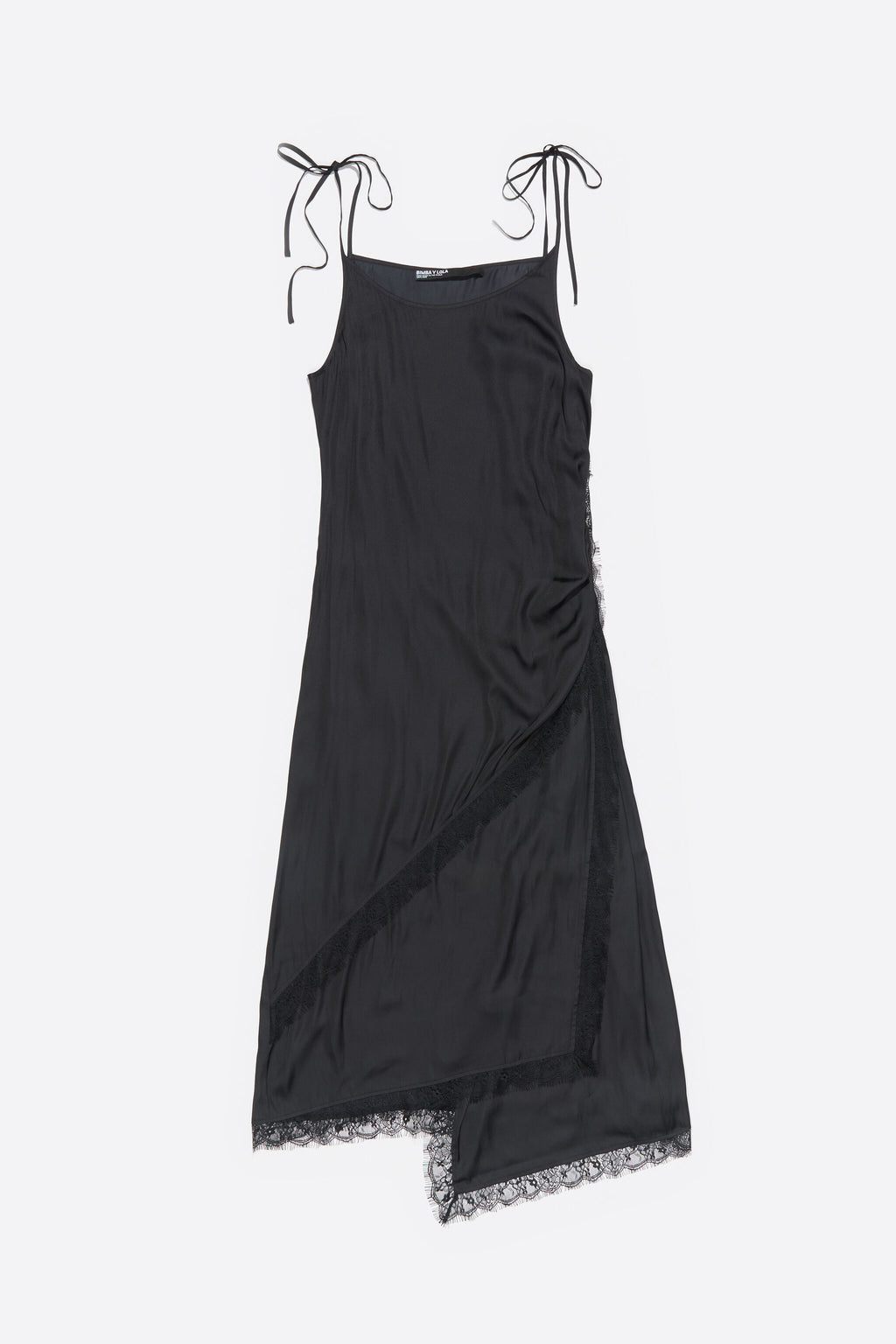 Black flowing crossover dress