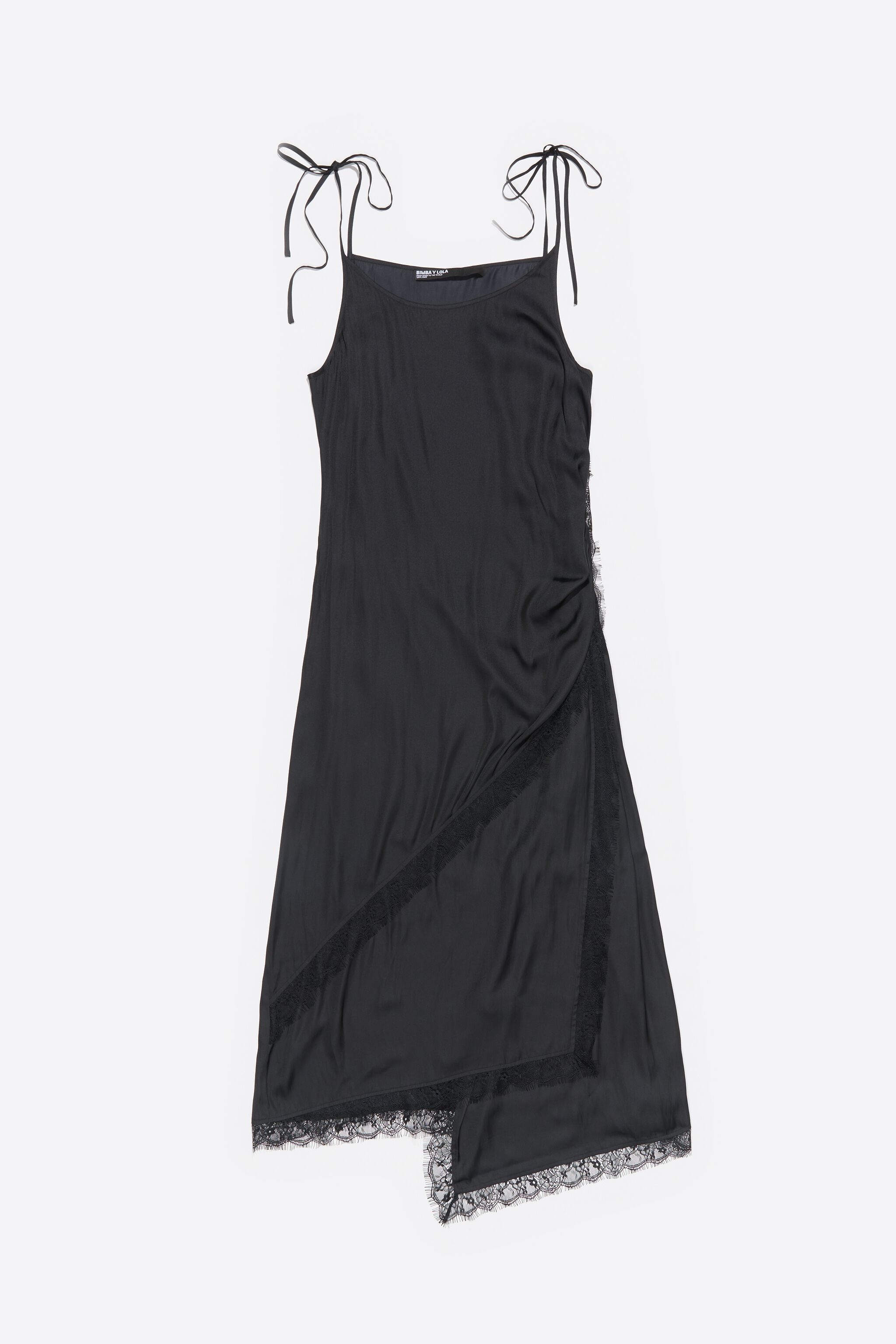 Black flowing crossover dress