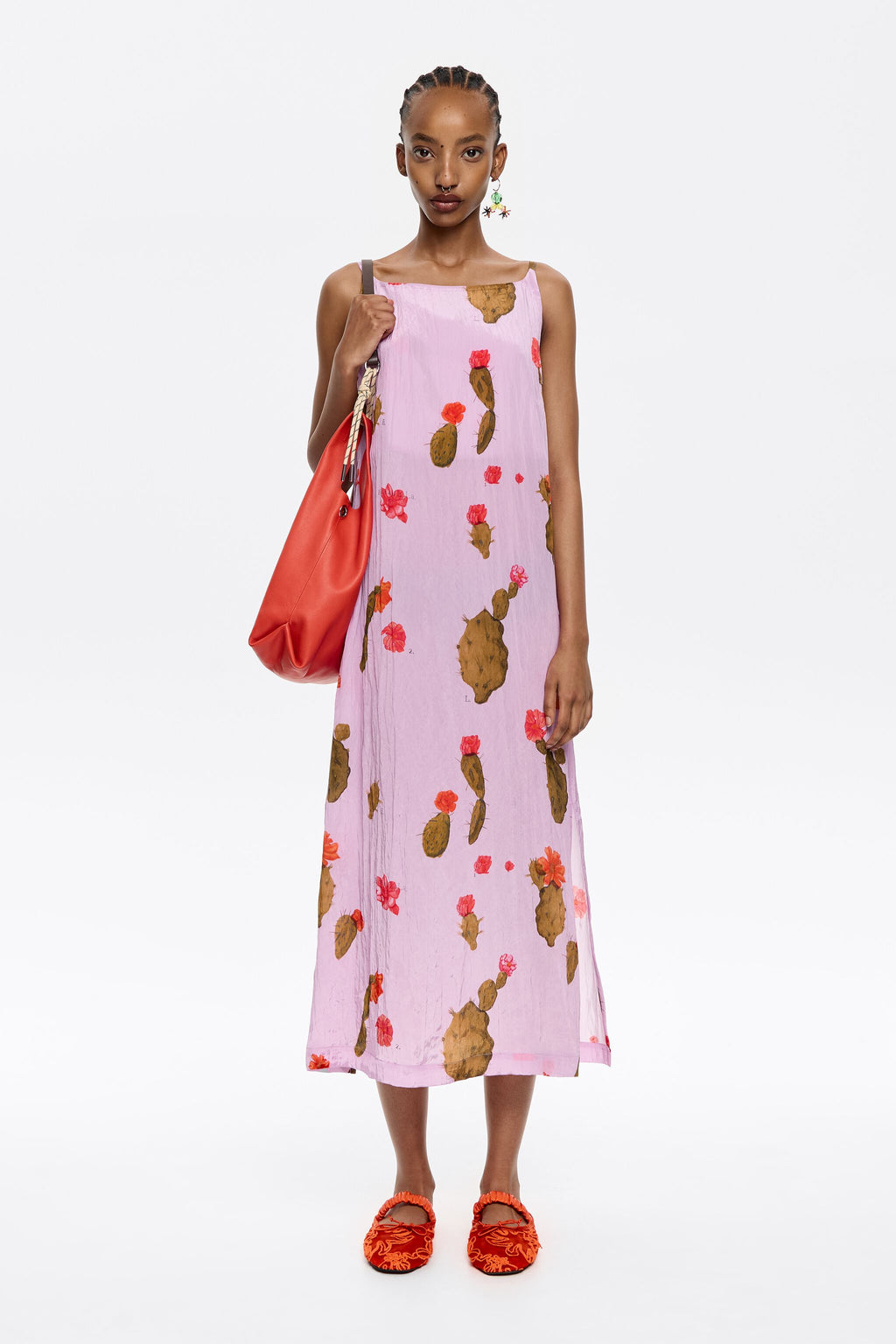 Pink Cactus A-line dress