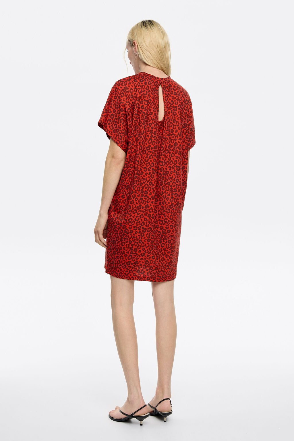 Red Animalspots mini dress