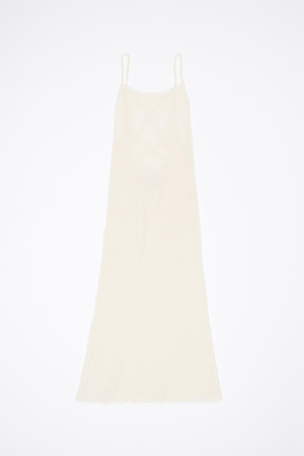 Ivory open back knit dress