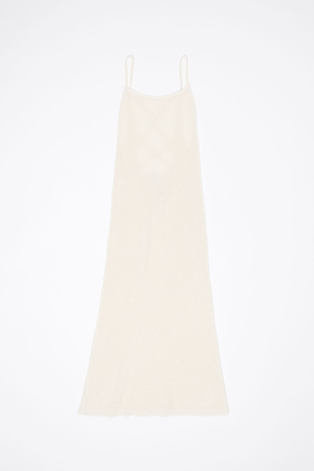 Ivory open back knit dress
