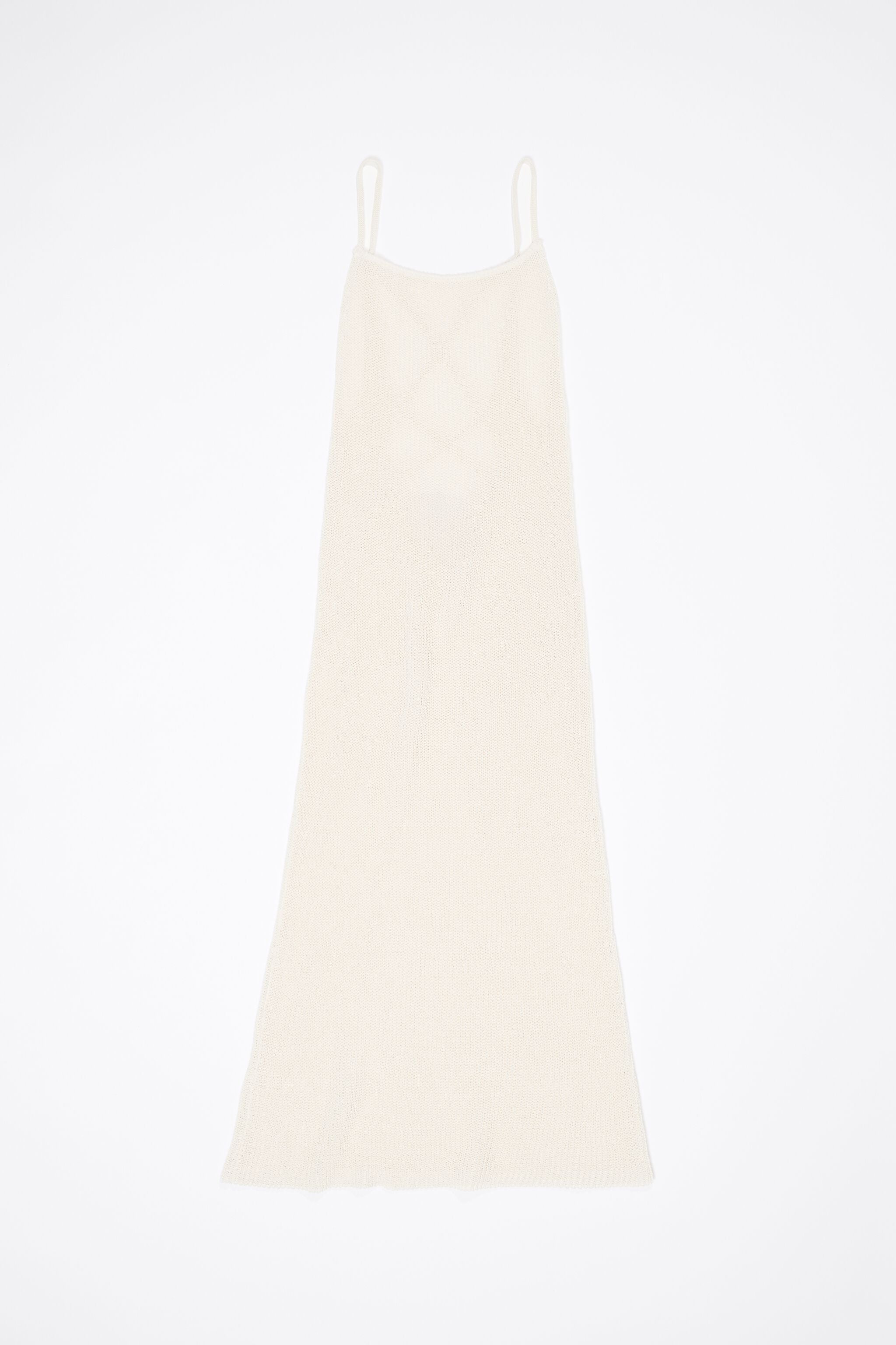 Ivory open back knit dress