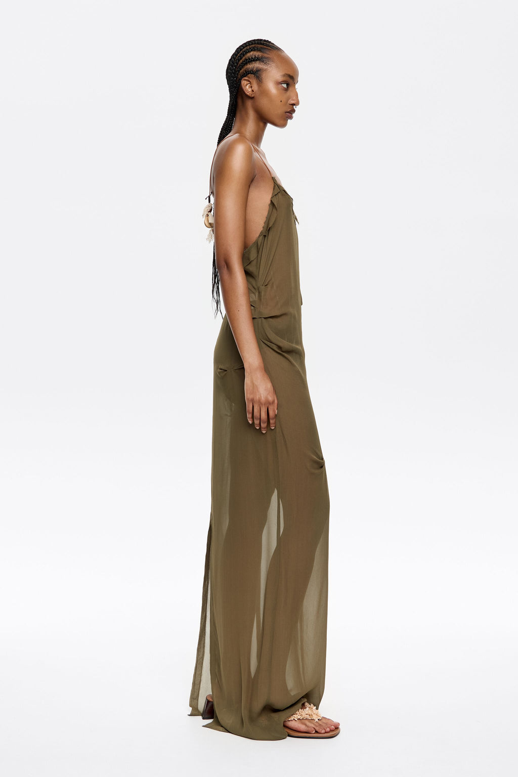 Long khaki dress