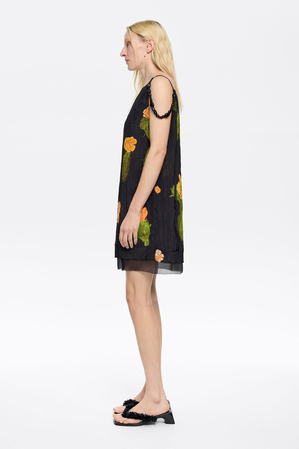 Black Cactus straight mini dress