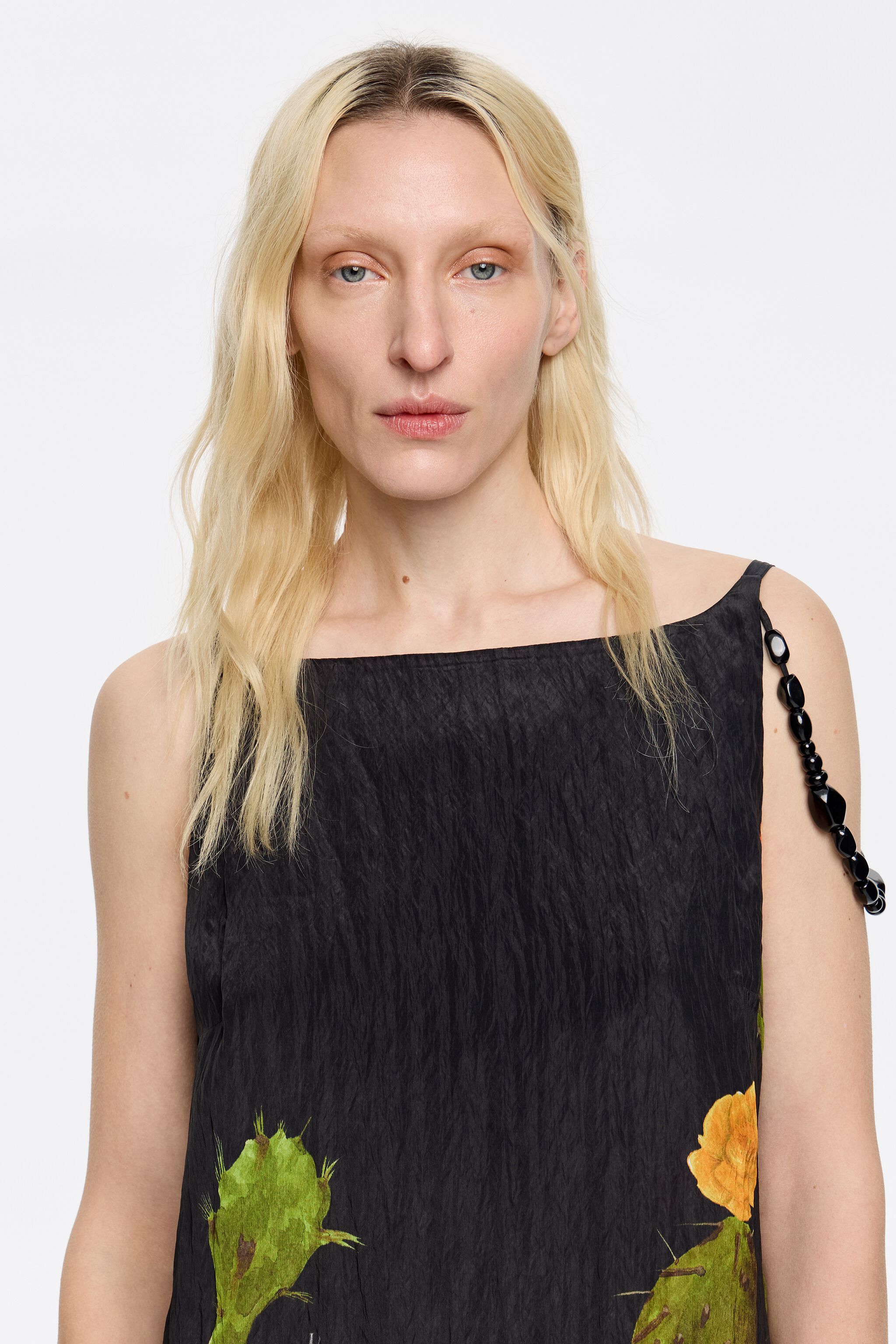 Black Cactus straight mini dress