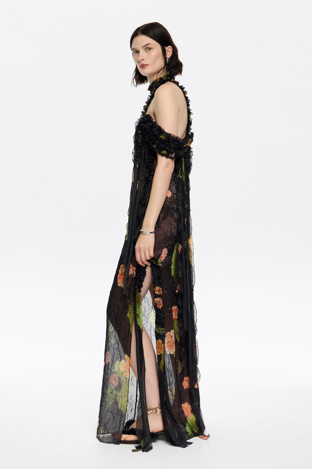 Long black Cactus dress