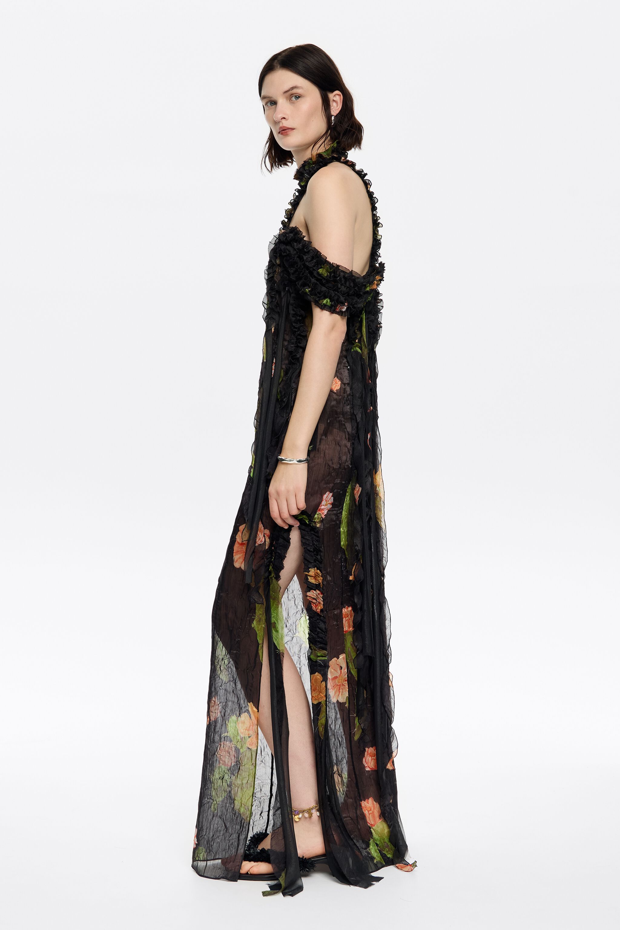 Long black Cactus dress