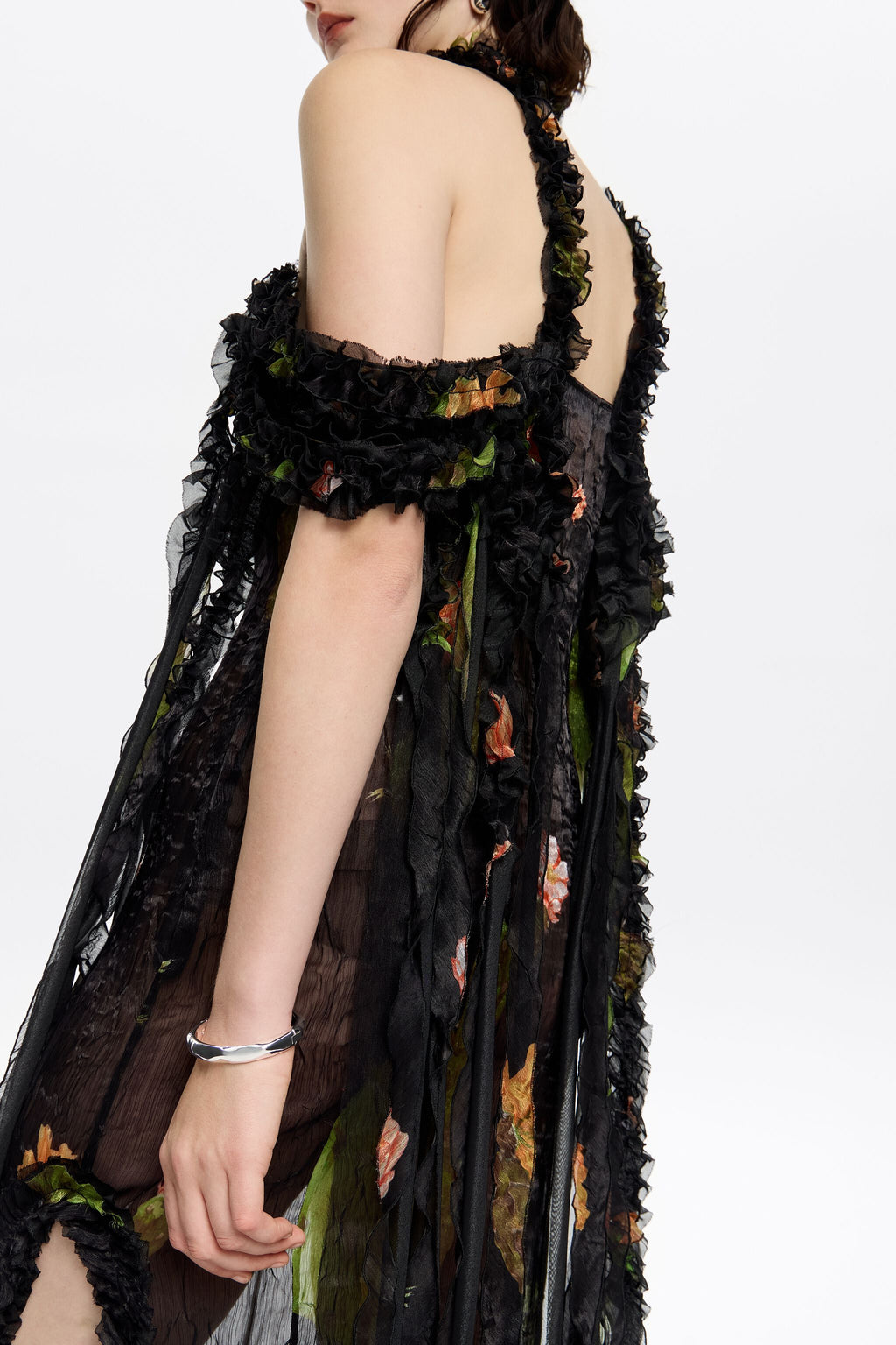 Long black Cactus dress