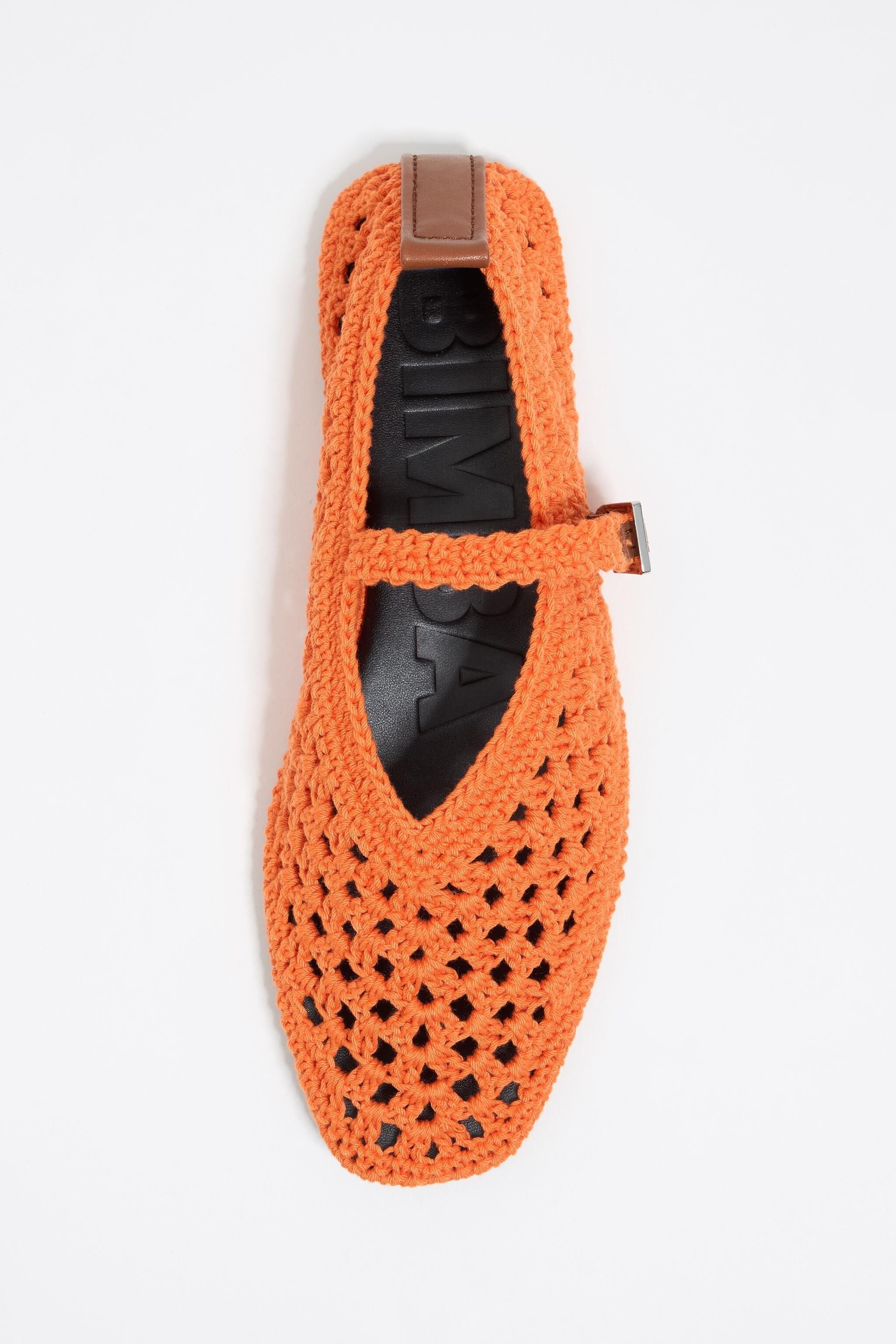 Orange crochet ballerina