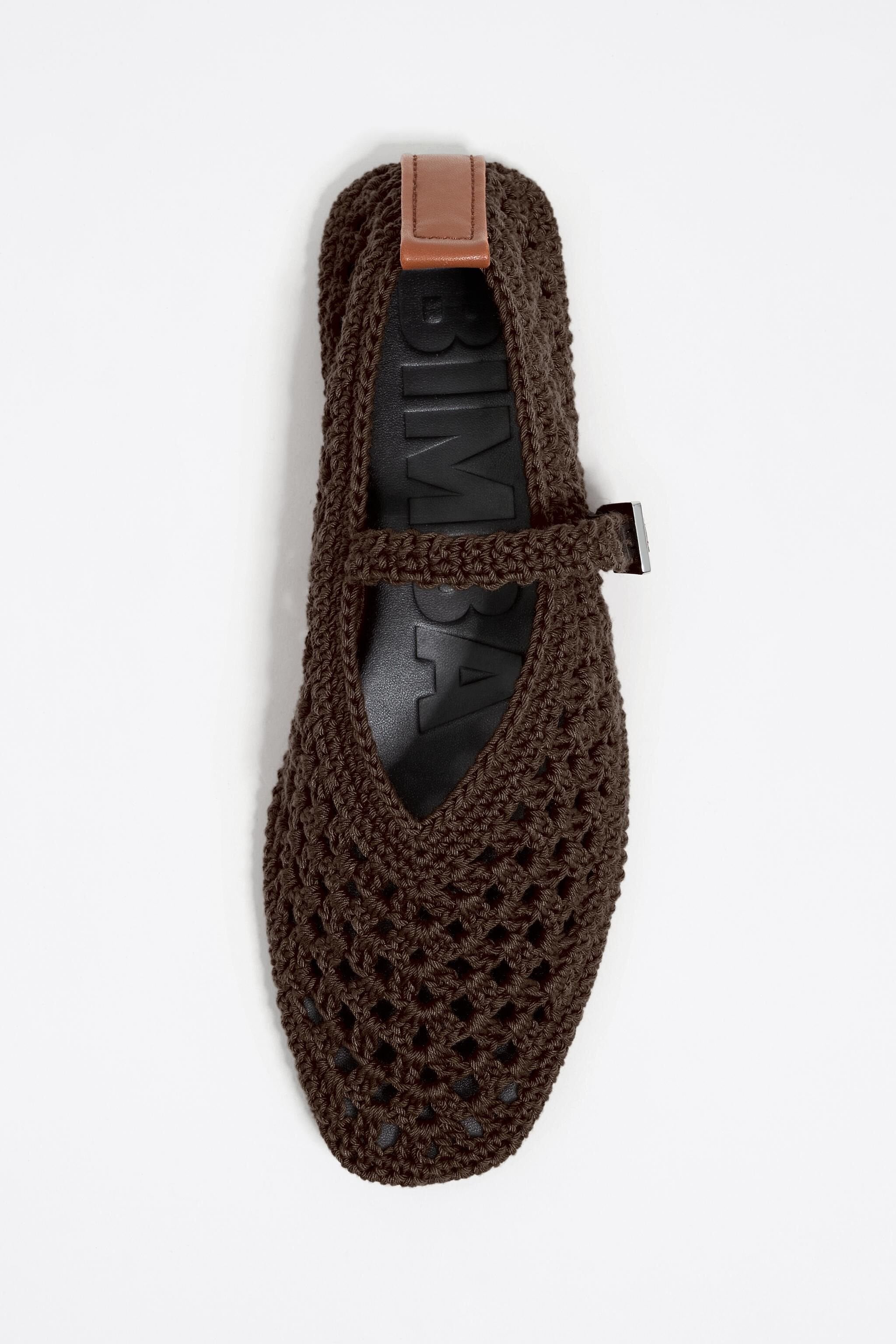 Chocolate crochet ballerina