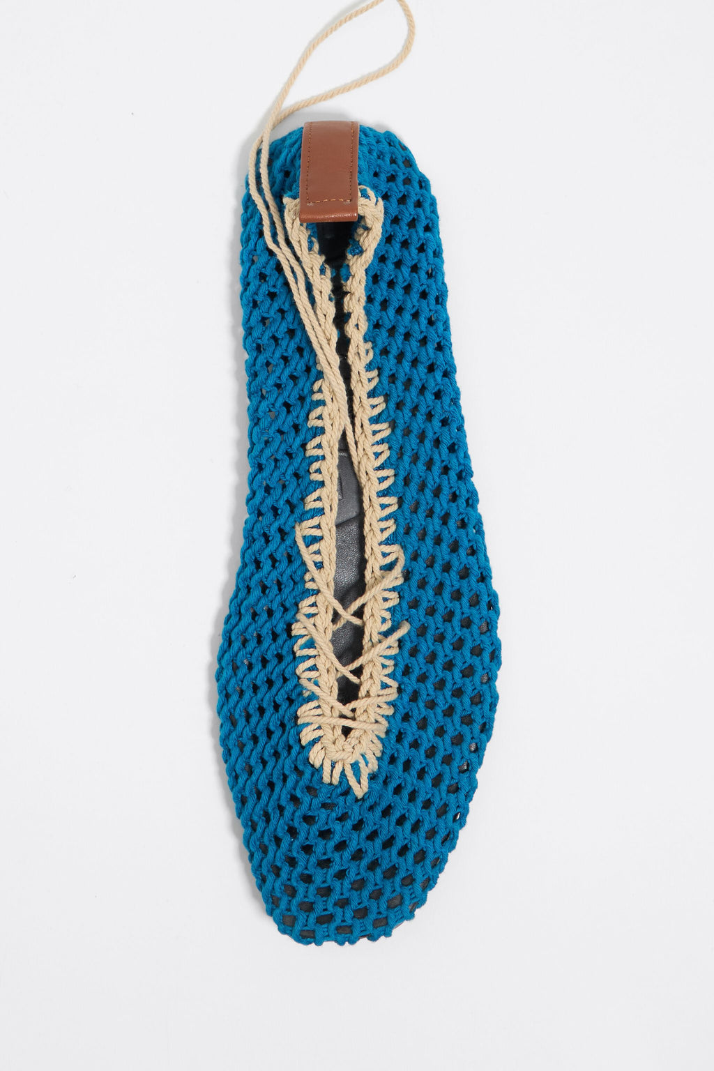 Electric blue crochet ballerina