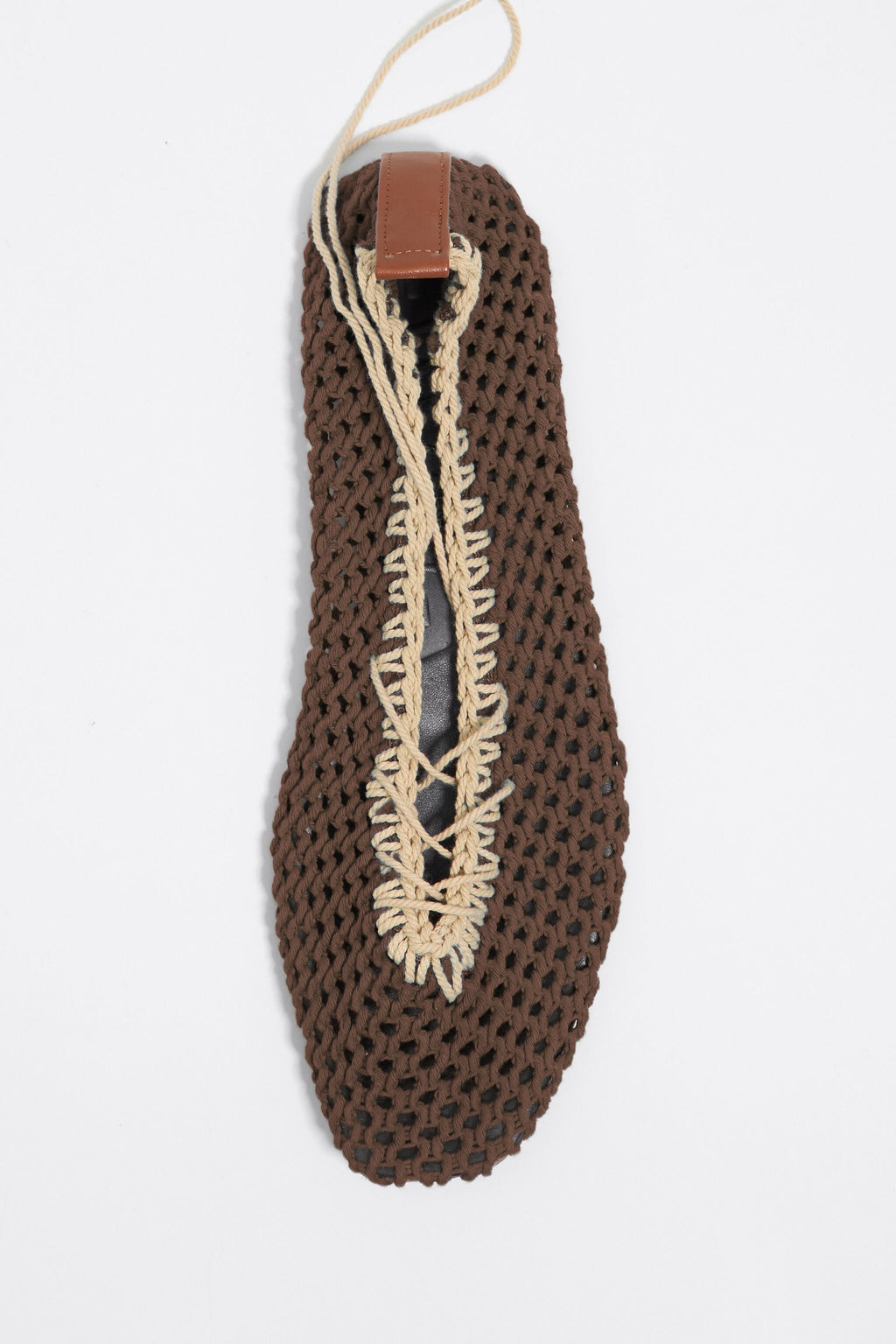 Brown crochet ballerina