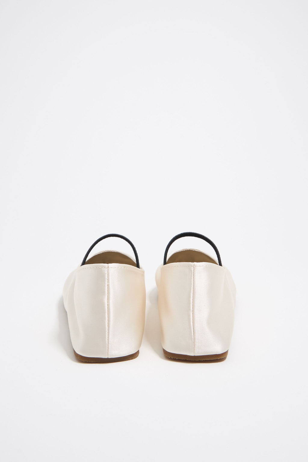 White satin ballerina