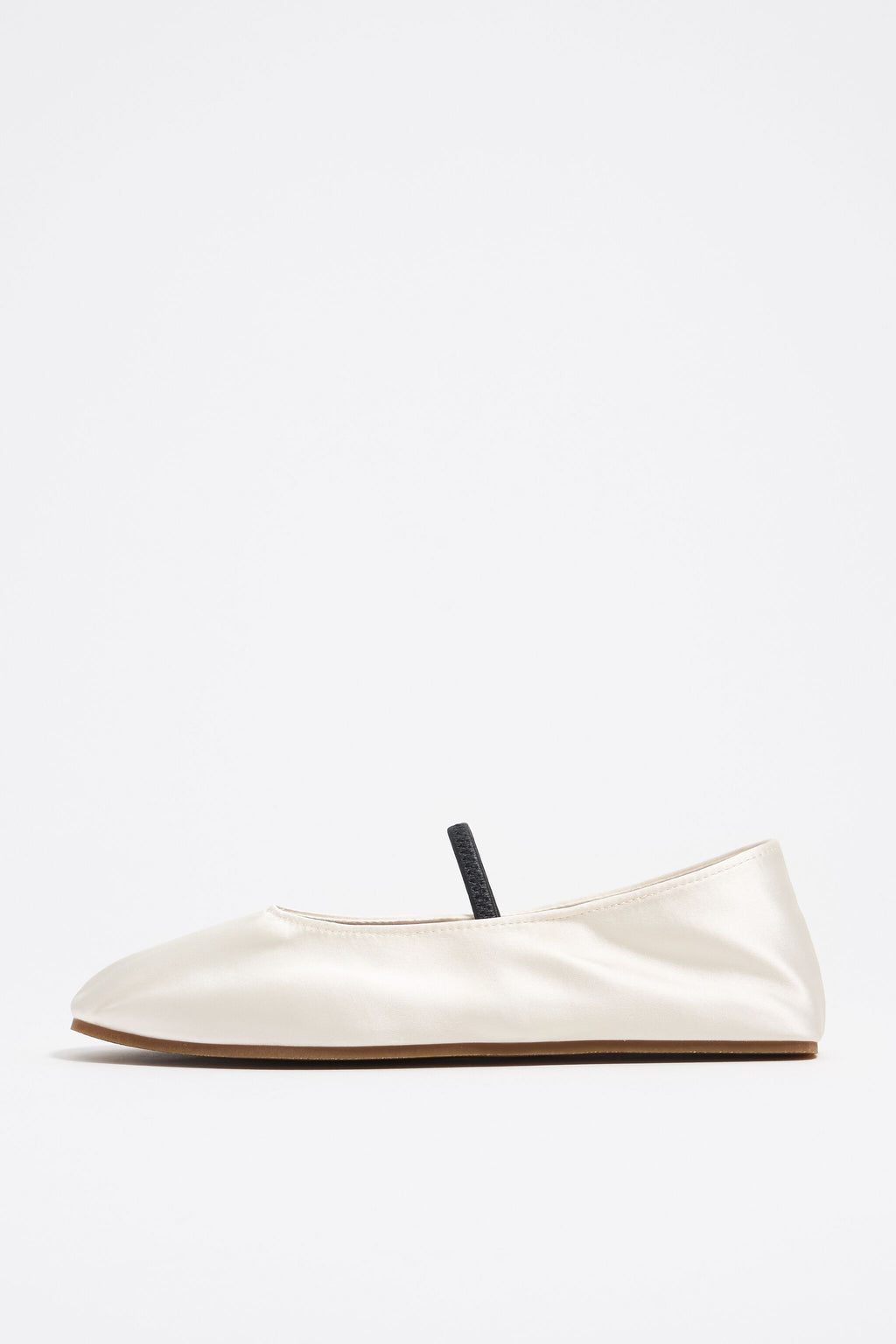 White satin ballerina