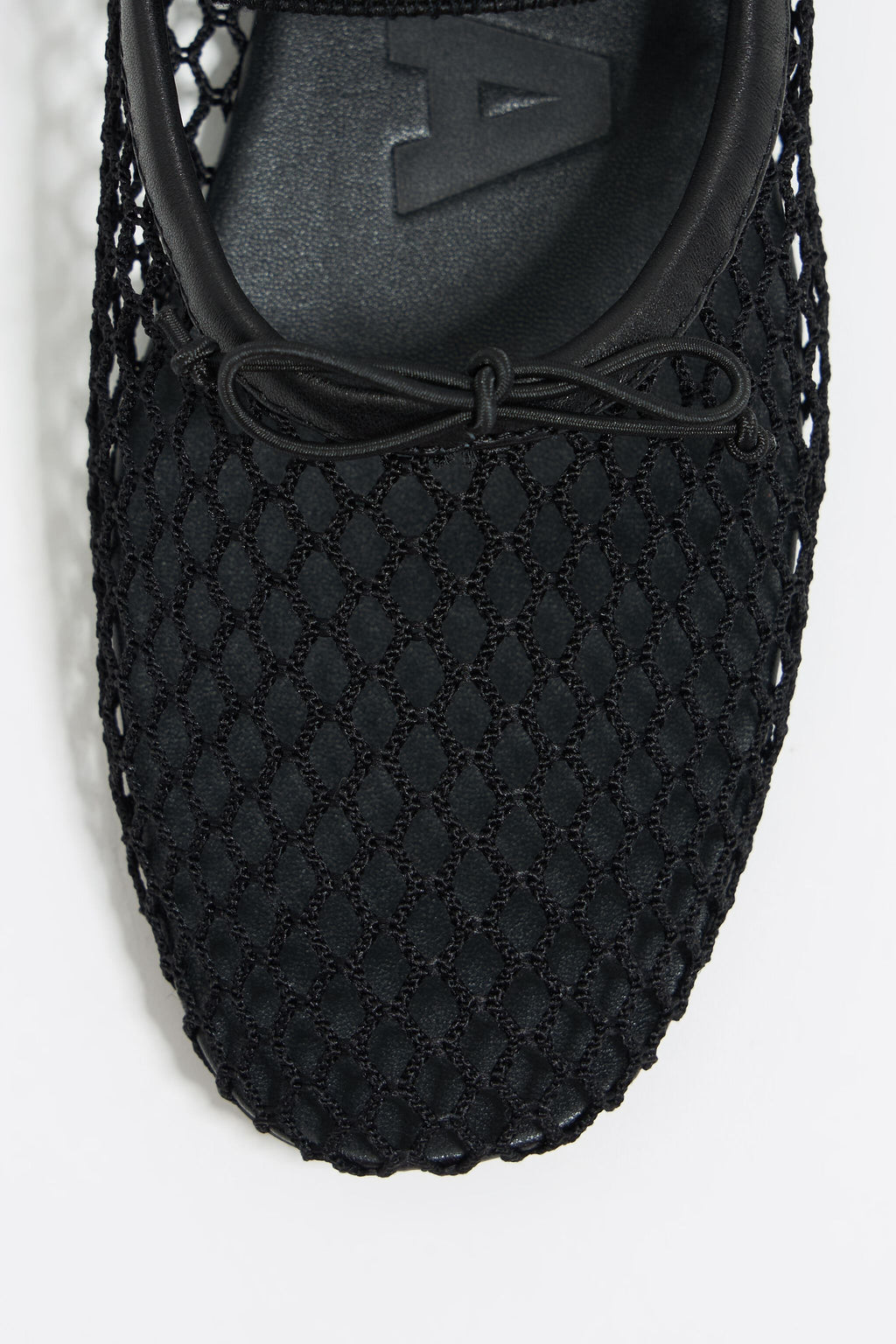 Black mesh ballerina