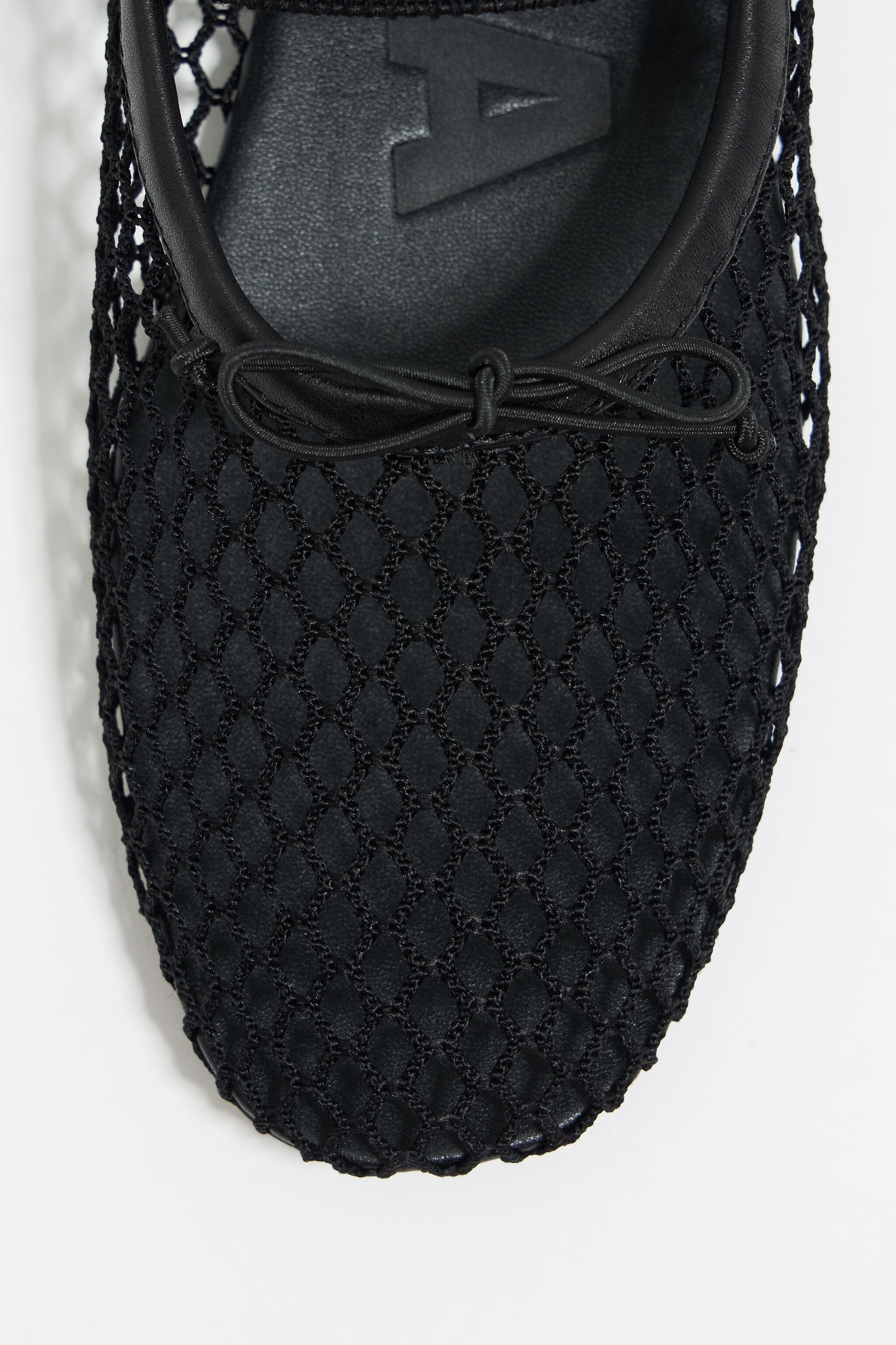 Black mesh ballerina