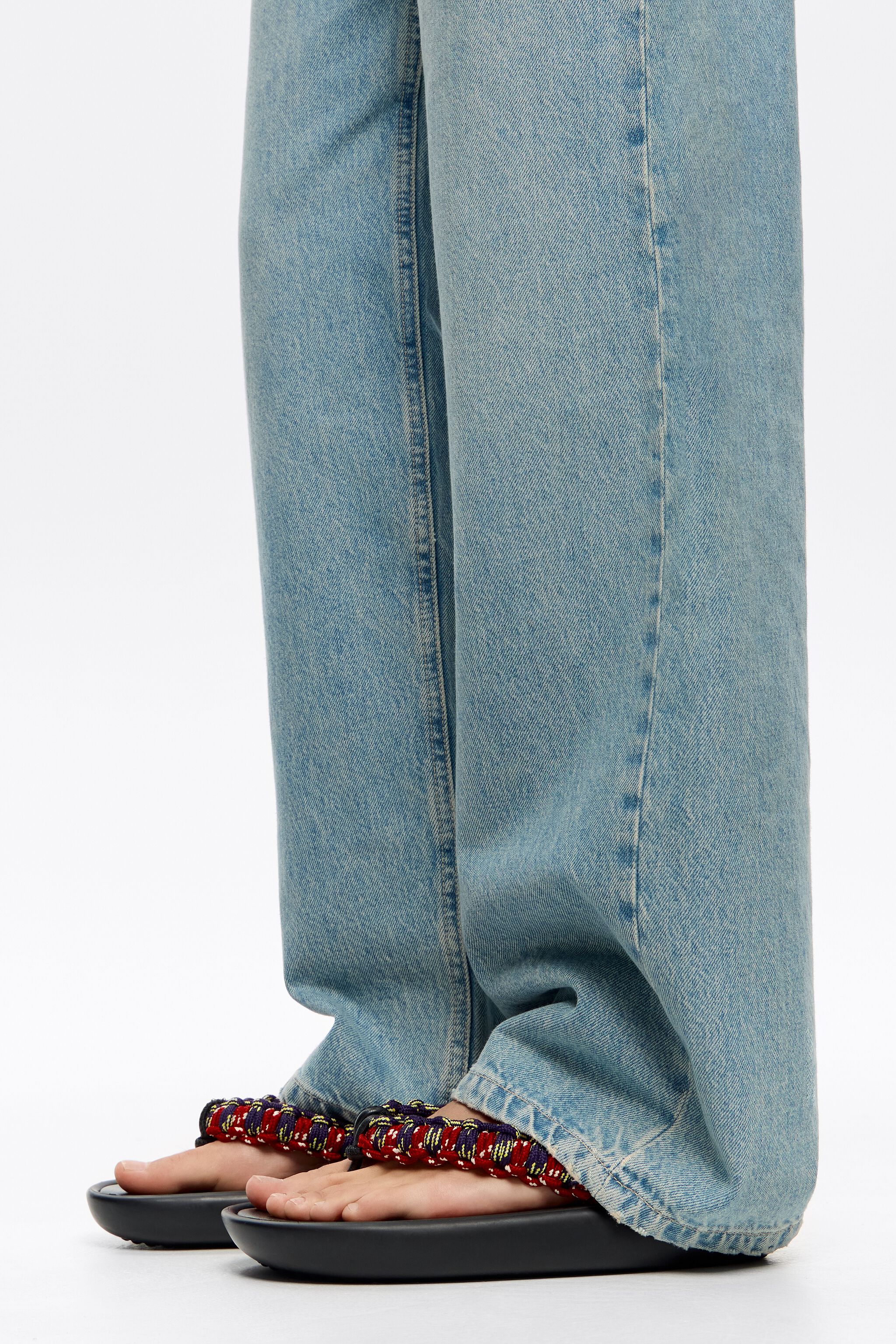 Multicolor rope boat sandal