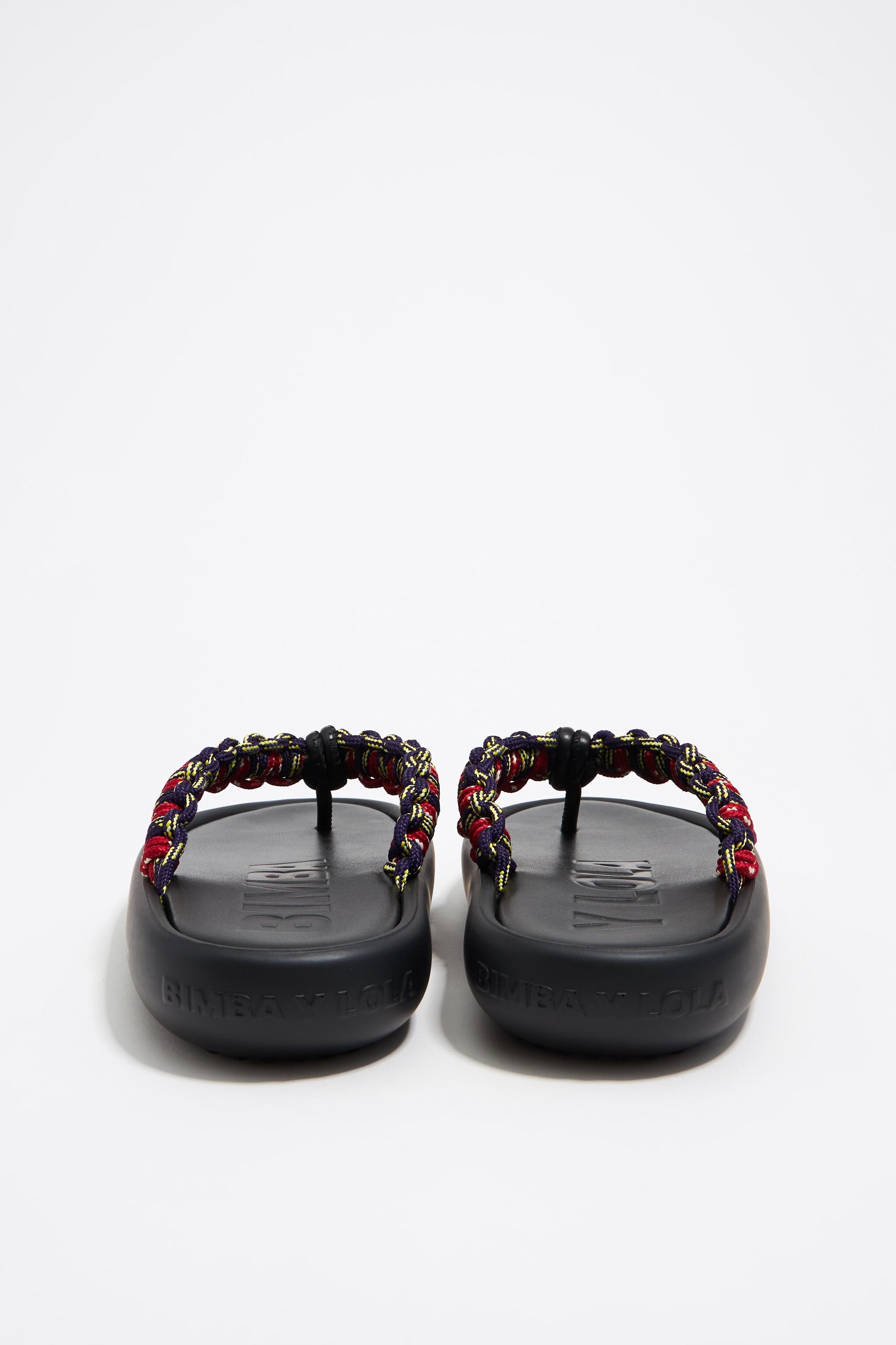 Multicolor rope boat sandal